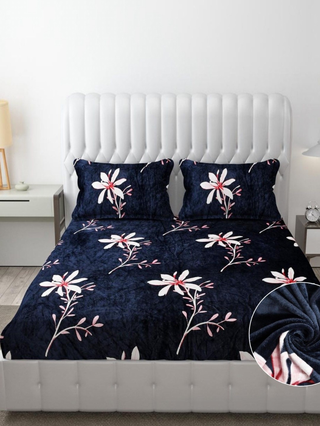 

Innovative Edge Green & White Floral 300 TC Wool King Bedsheet Set 1.82 m x 1.98 m