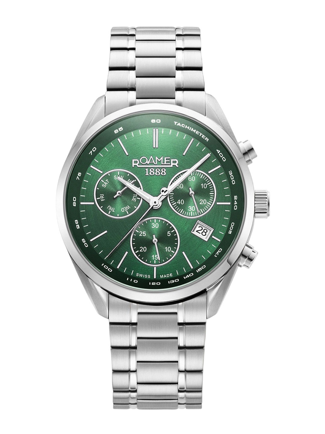 

ROAMER Men Straps Analogue Chronograph Watch 993819 41 75 20, Green