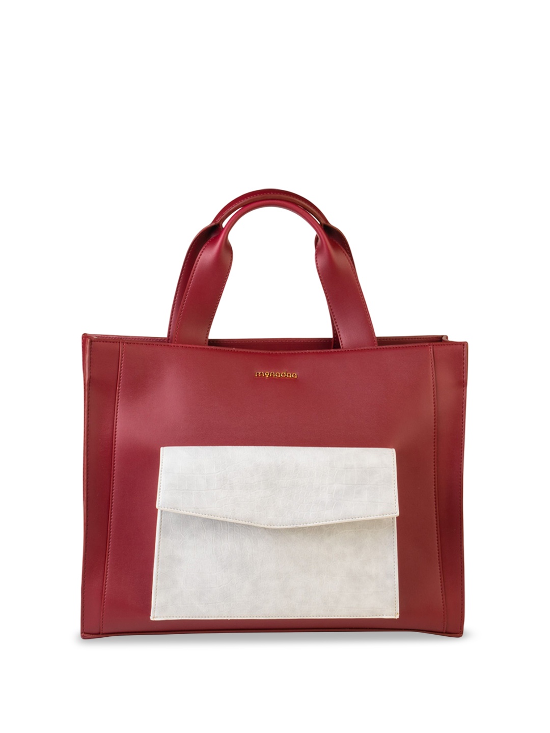 

Monadaa Structured Tote Bag, Maroon