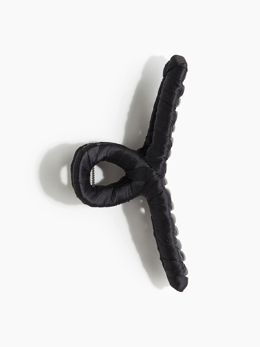 

H&M Satin-Covered Hair Claw, Black