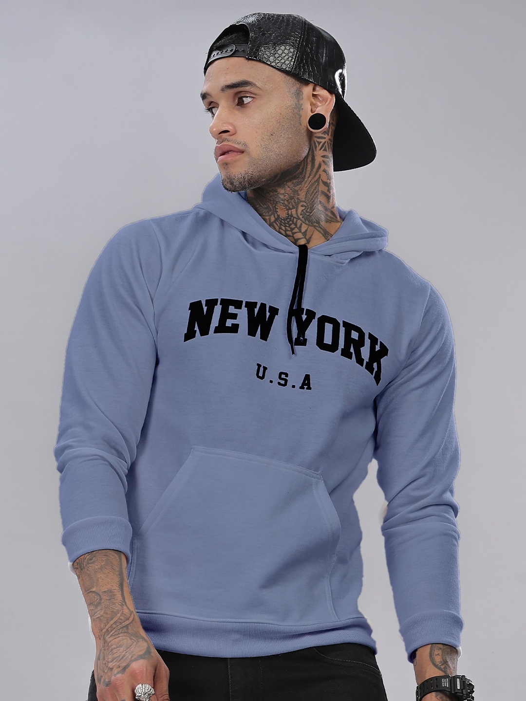 

STI Men Hooded Sweatshirt, Blue