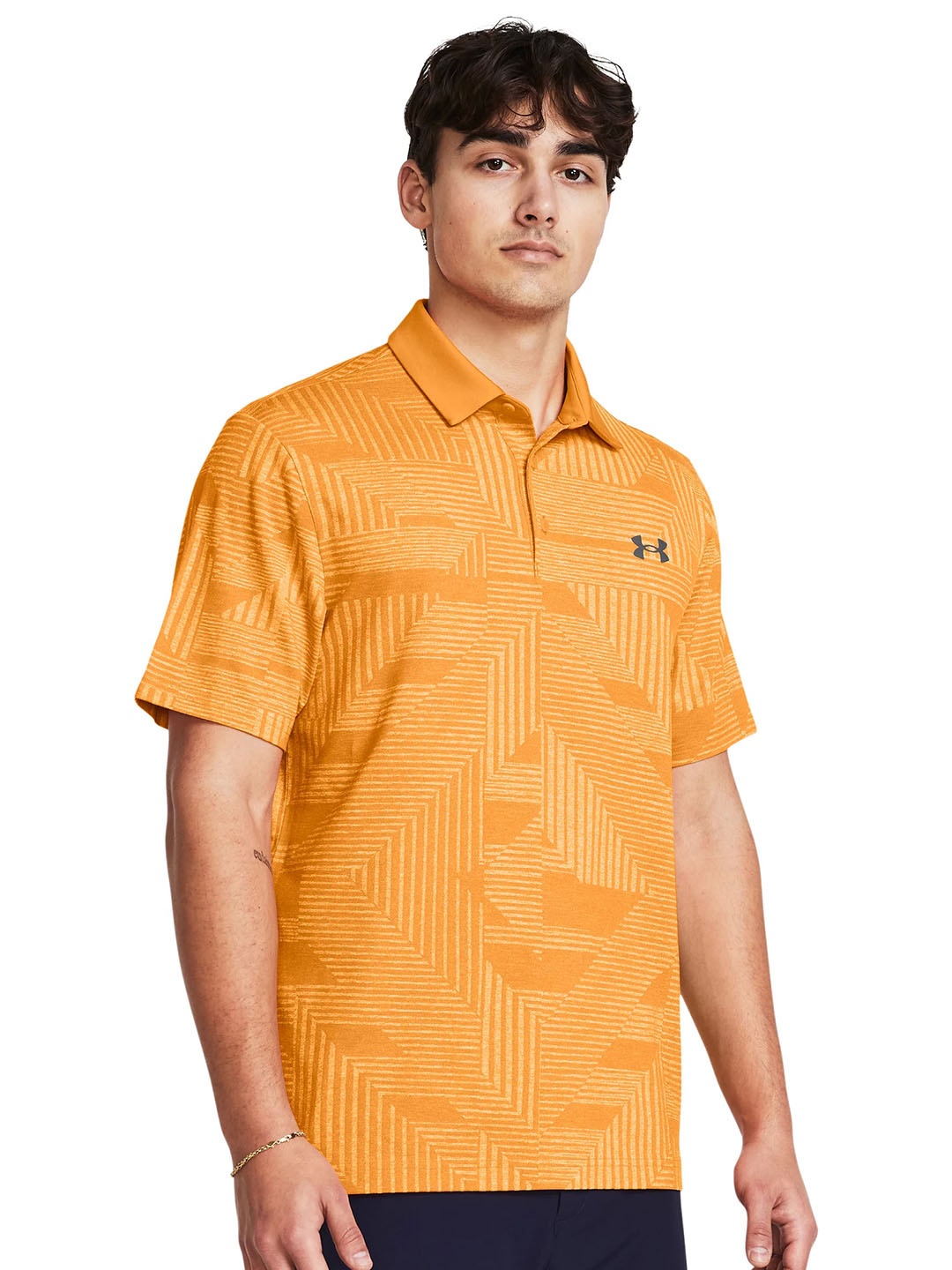 

UNDER ARMOUR UA Playoff Geo Jacquard Polo T-Shirt, Orange