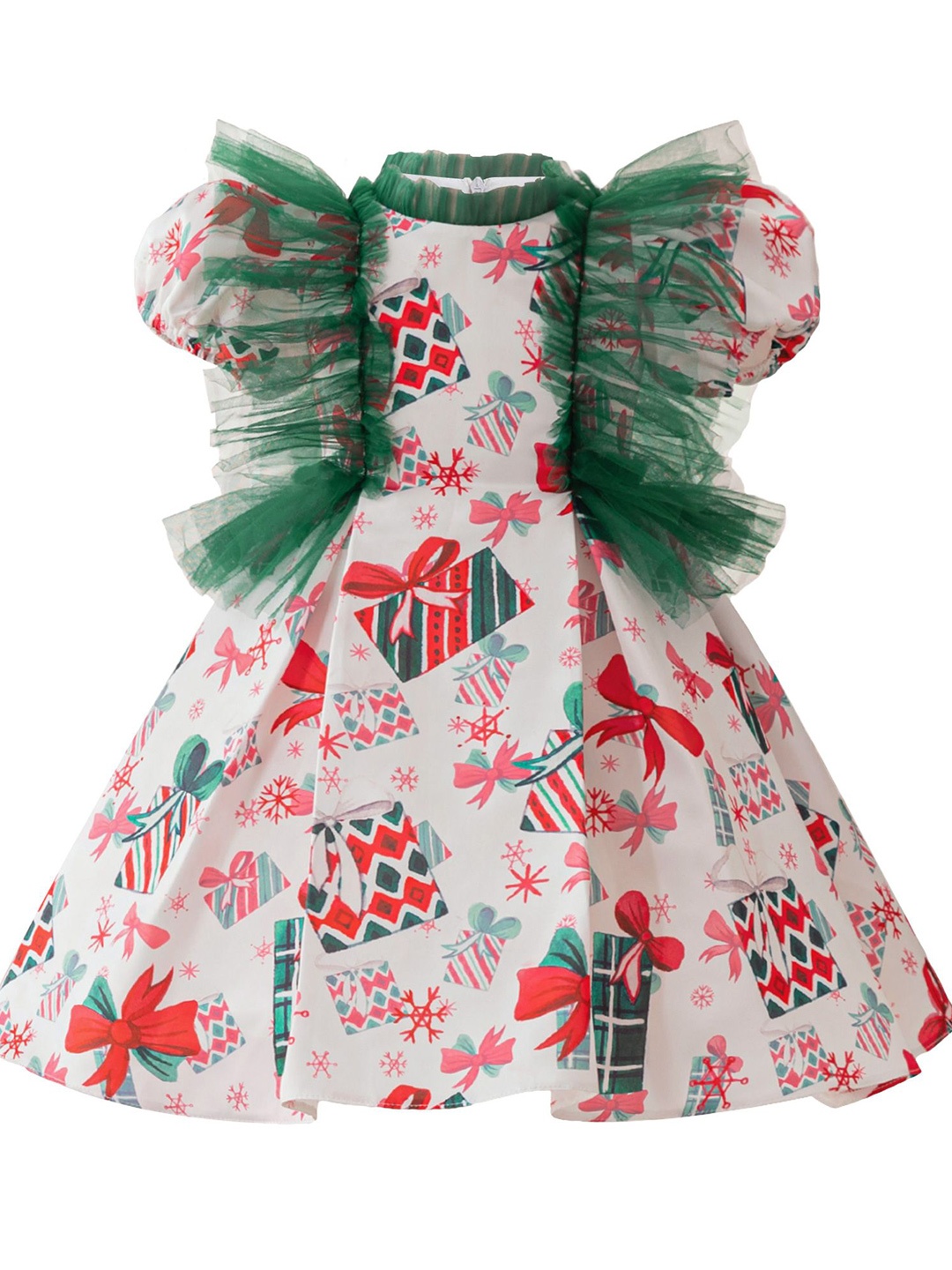

StyleCast x Revolte Girls Abstract Printed A-Line Above Knee Dress, White