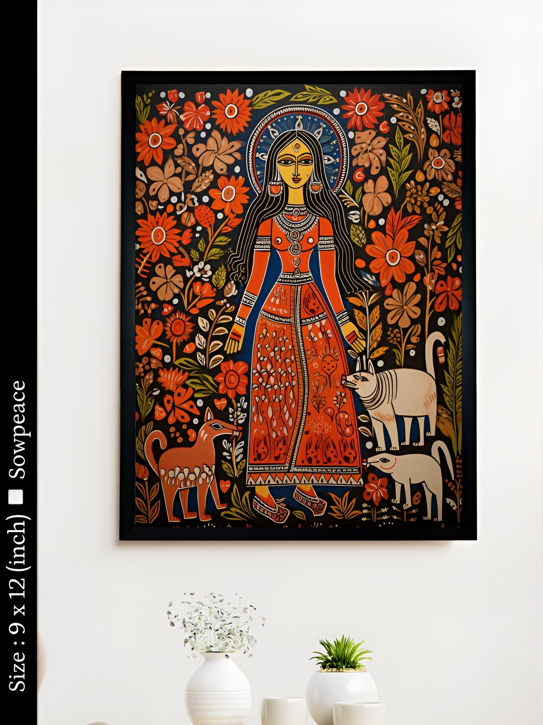 

SOWPEACE Red & Black 1 Piece Canvas Other Wall Paintings