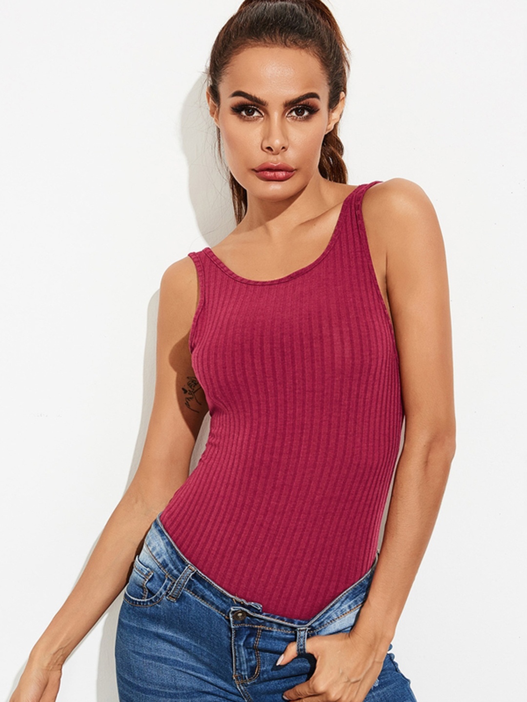 

LULU & SKY Top, Burgundy