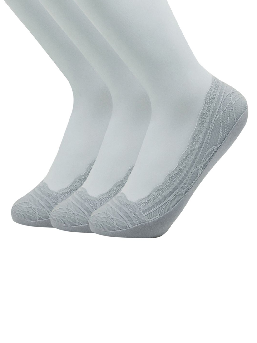

Van Heusen Women Pack Of 3 Patterned Shoe Liners, Grey