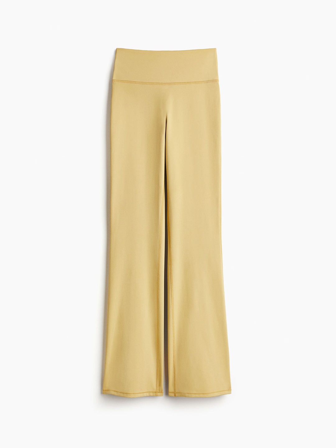 

H&M Flared Sports Leggings In SoftMove, Yellow
