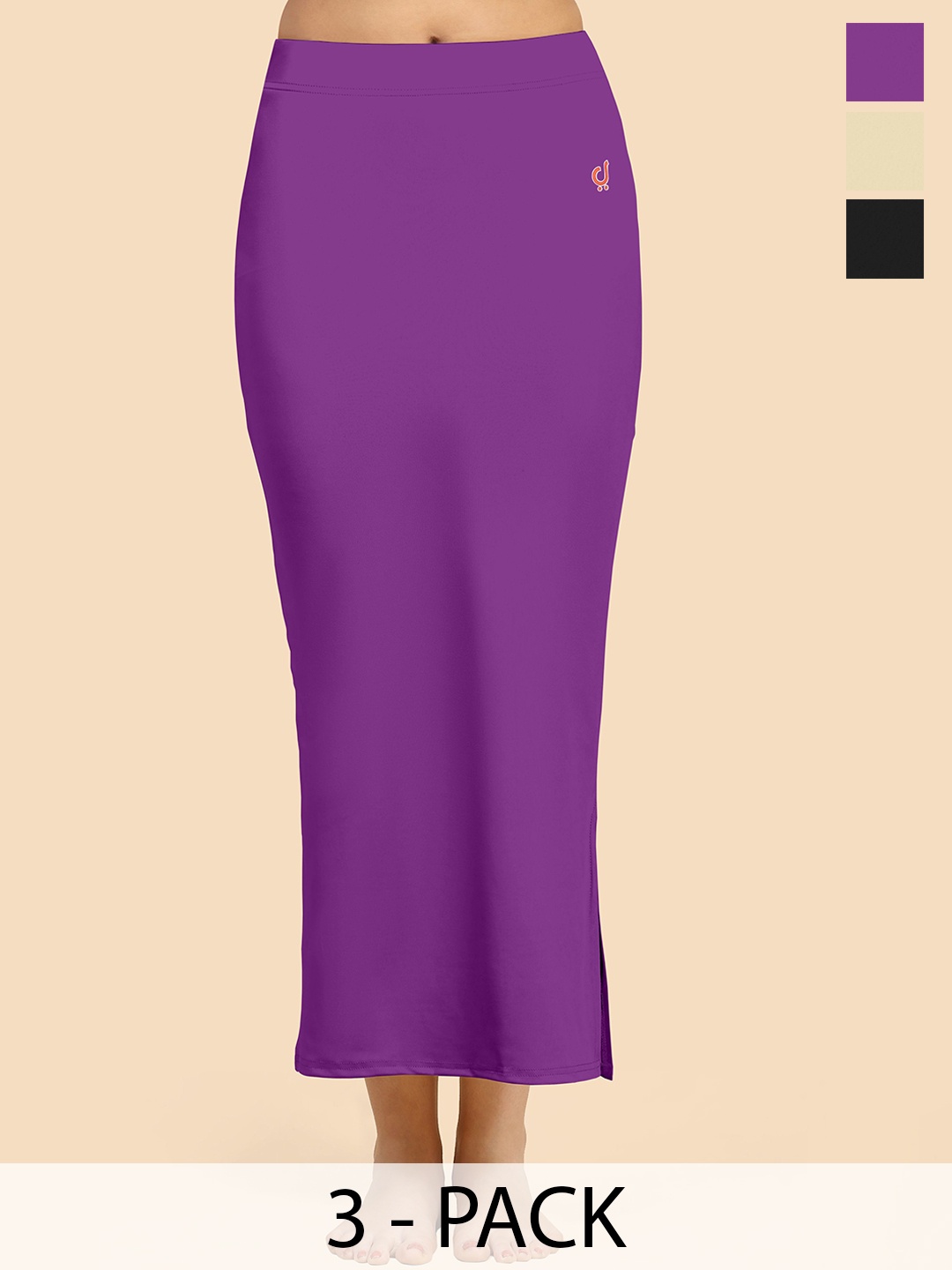 

Trendmalls Pack Of 3 Mid-Rise Tummy & Thigh Shapewear, Lavender