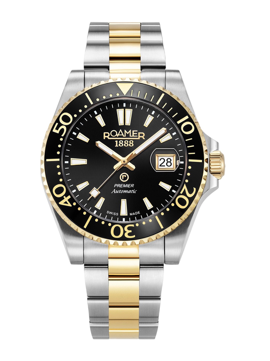 

ROAMER Men Straps Analogue Motion Powered Watch 986983 47 85 21, Black