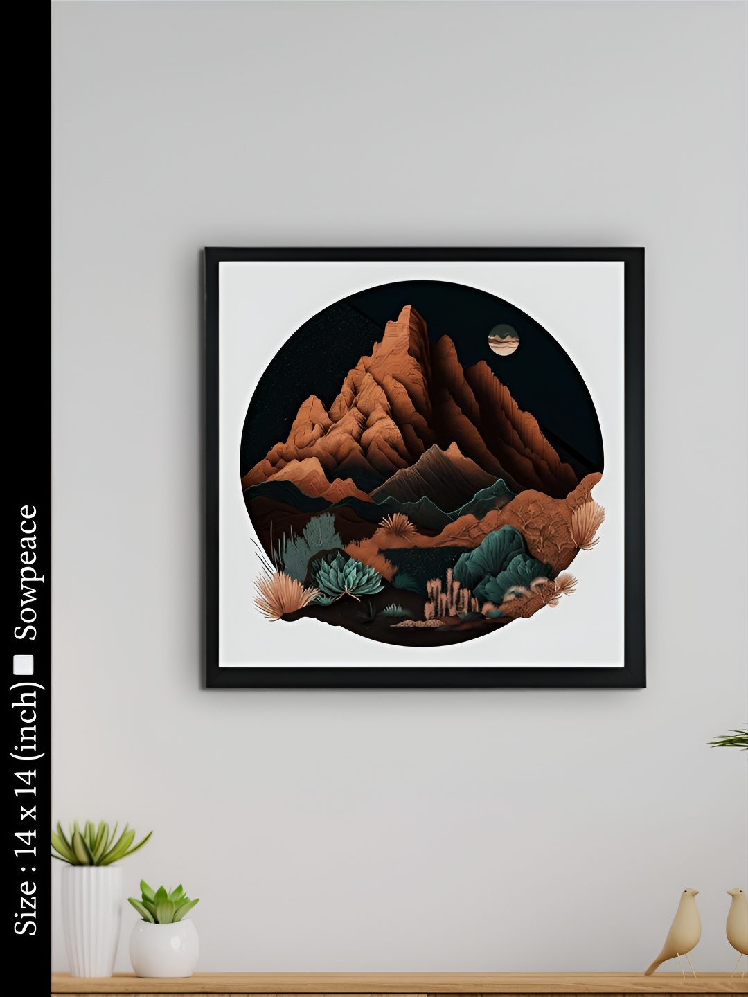 

SOWPEACE White & Black 1 Piece Canvas Other Wall Paintings