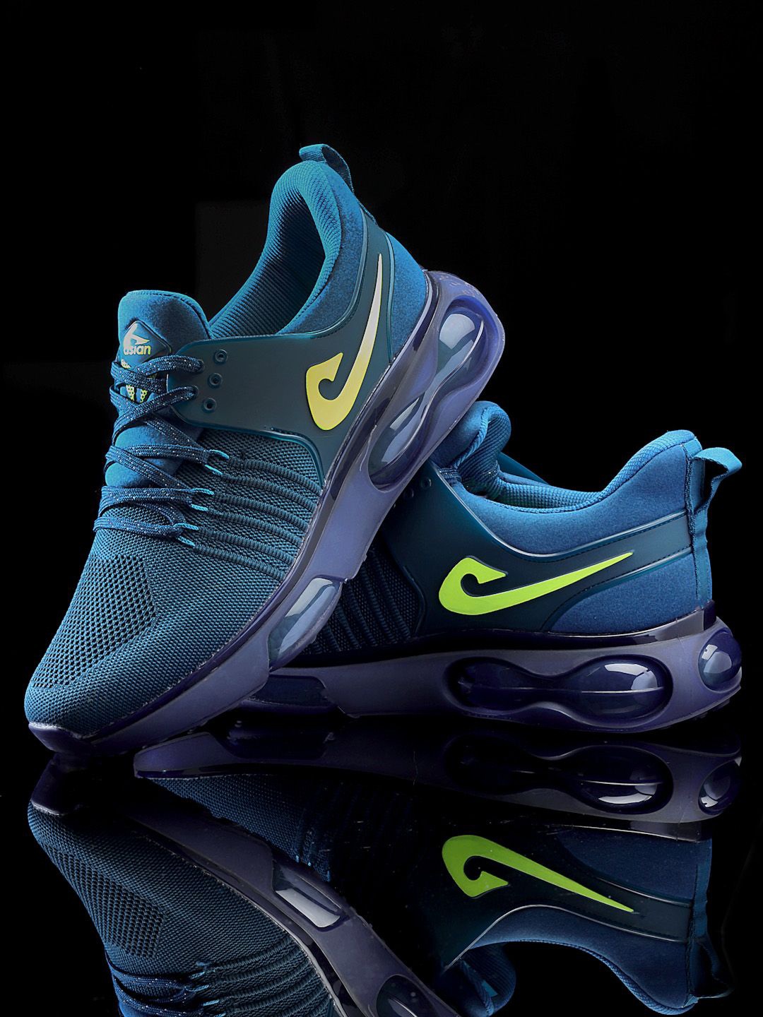 

ASIAN Men Mesh Running Non-Marking Shoes, Blue