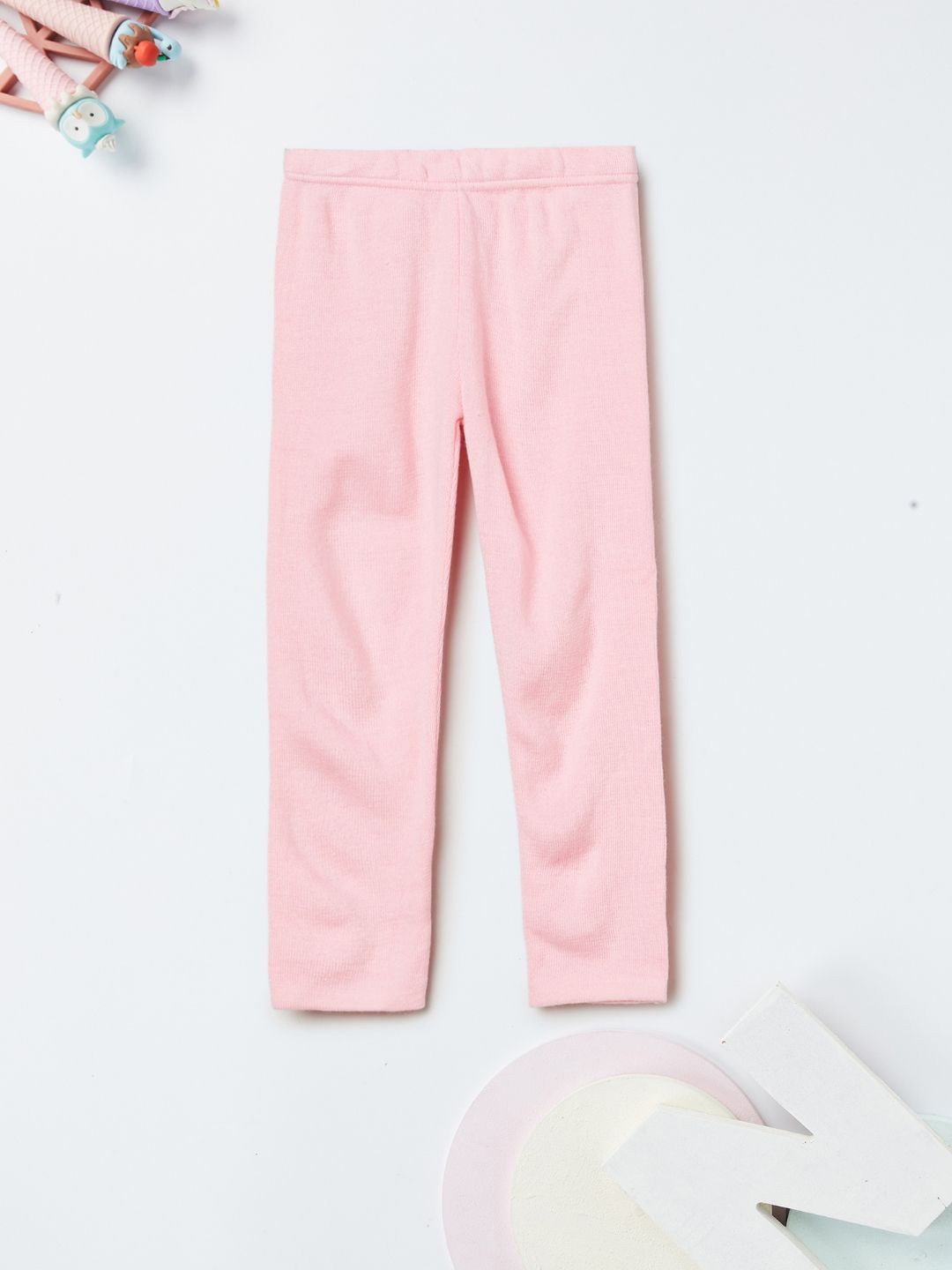 

max Girls Cotton Regular Fit Trousers, Pink