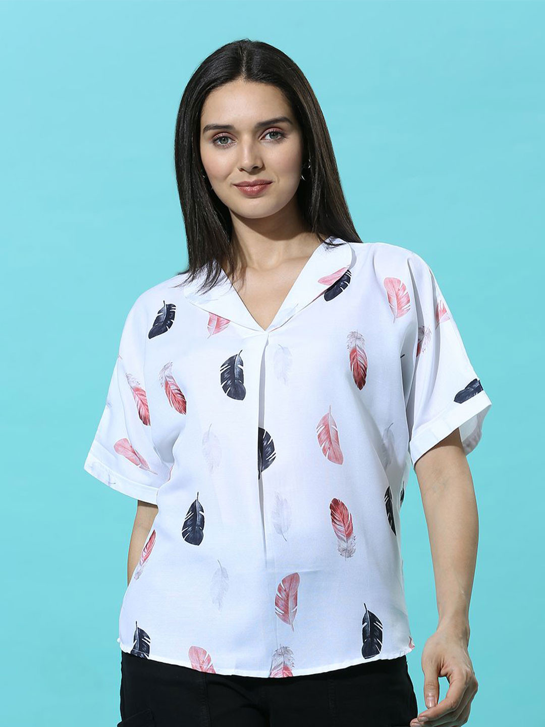 

HERE&NOW Printed Top, White