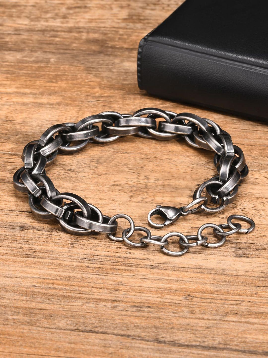 

Peora Silver-Plated Stainless Steel Link Bracelet