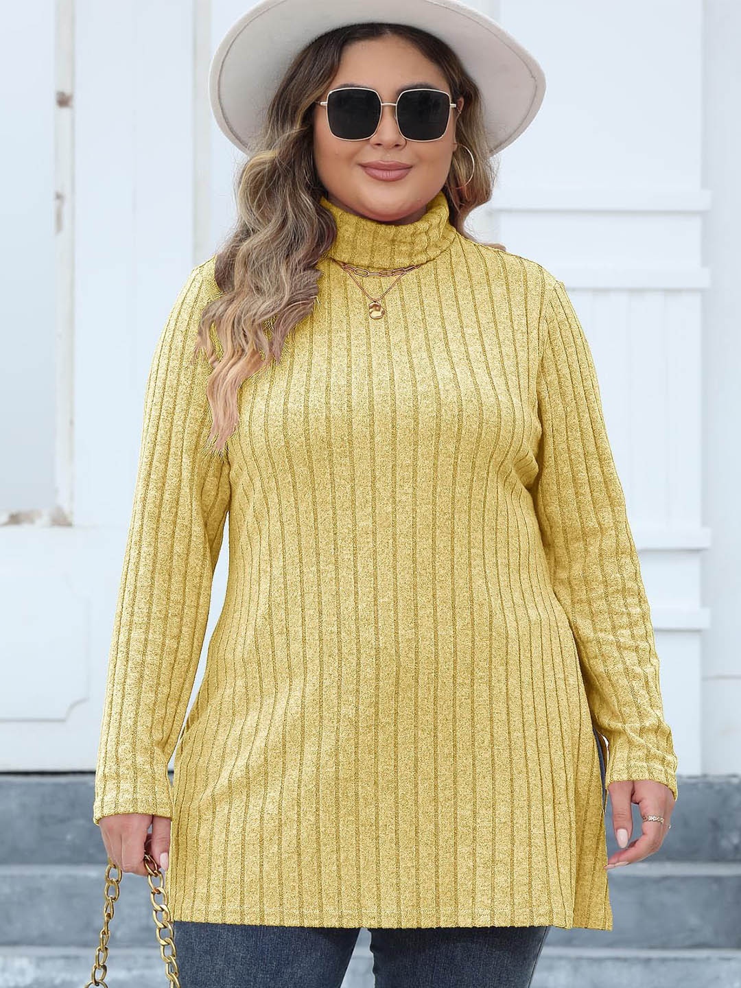 

StyleCast Curve Top, Yellow