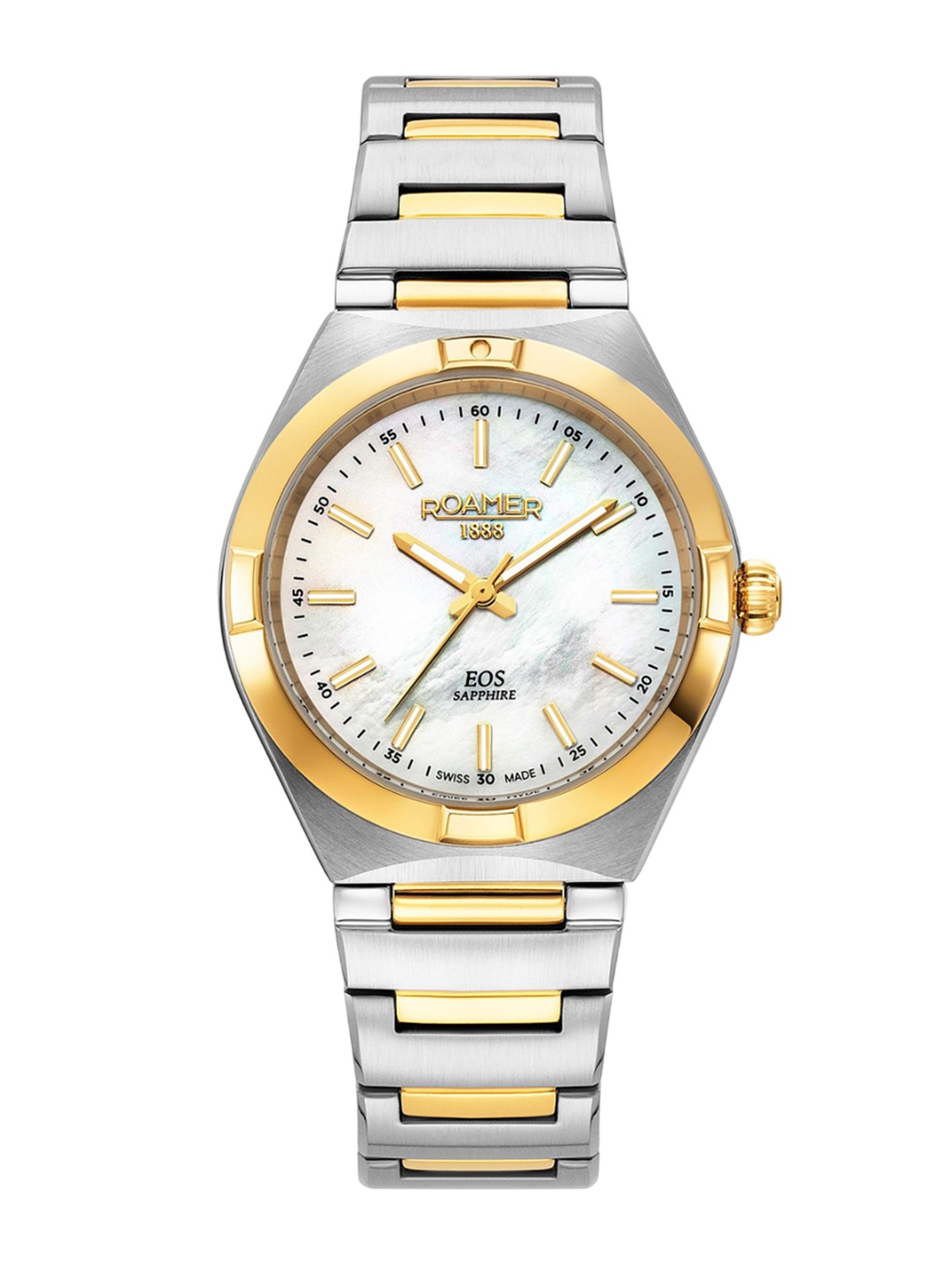 

ROAMER Women Brass Dial & Stainless Steel Straps Analogue Watch-982847 47 20 20, White