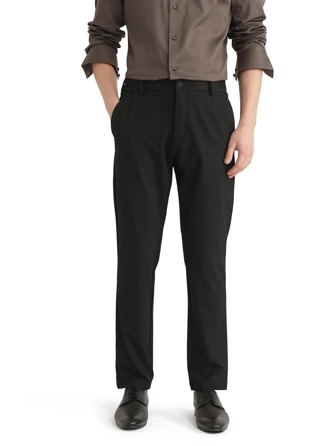 

RARE RABBIT Men Tailored Trousers, Black