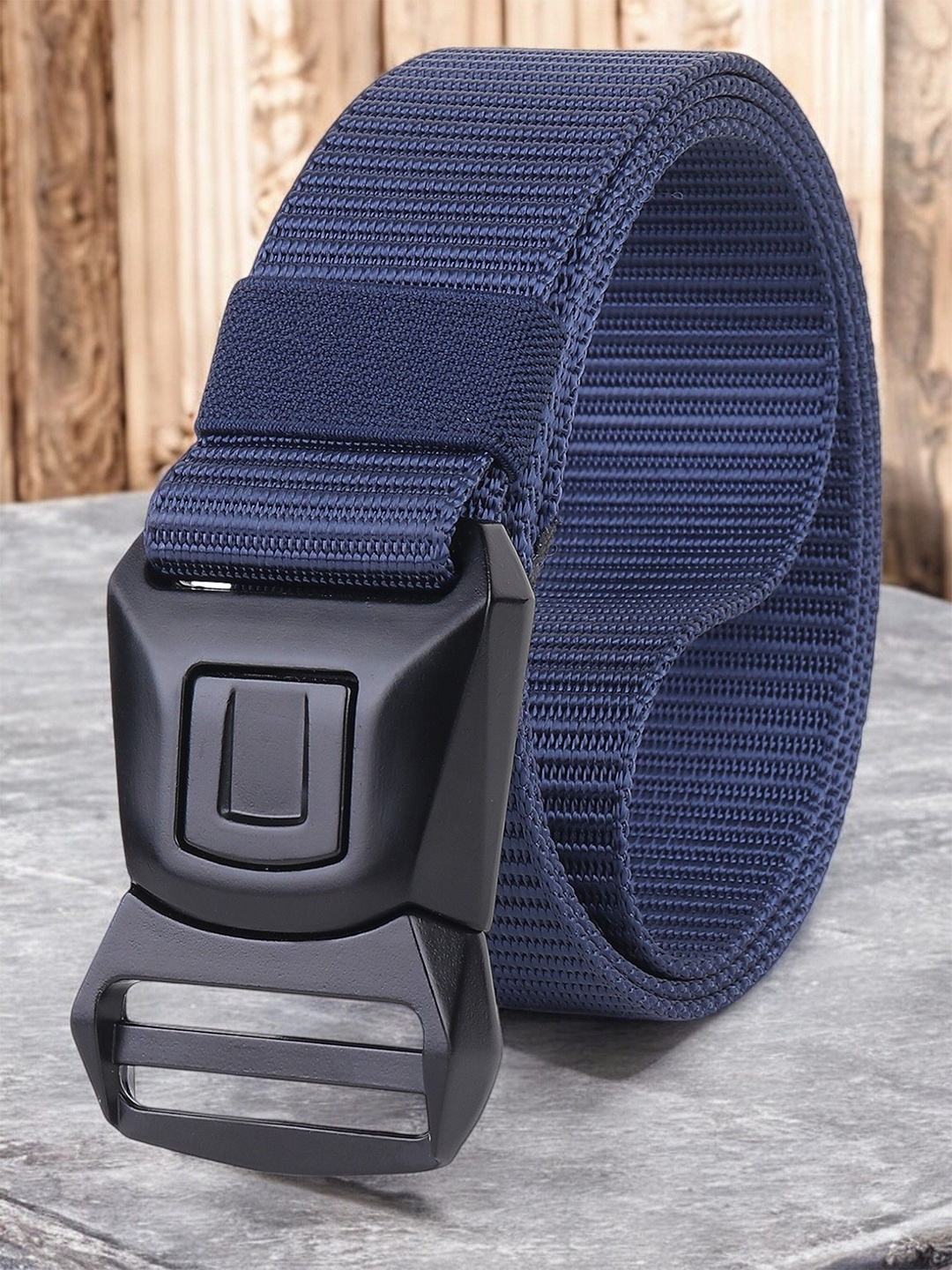

glitchez Men Solid Belt, Blue