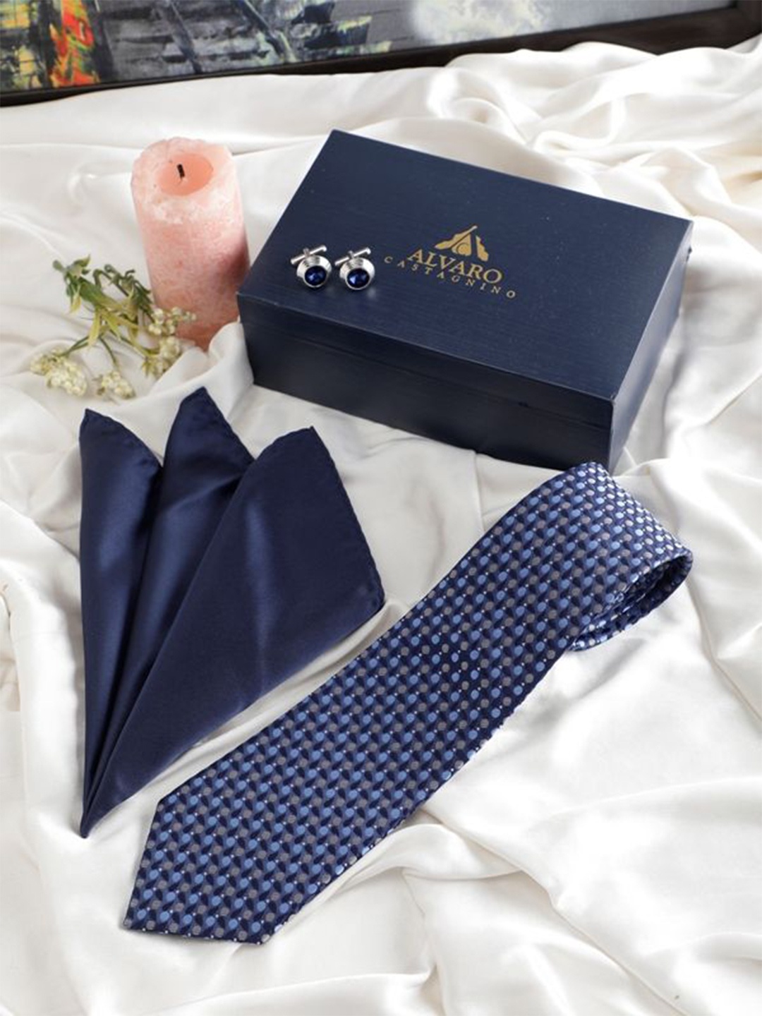 

Alvaro Castagnino Men Accessory Gift Set, Blue