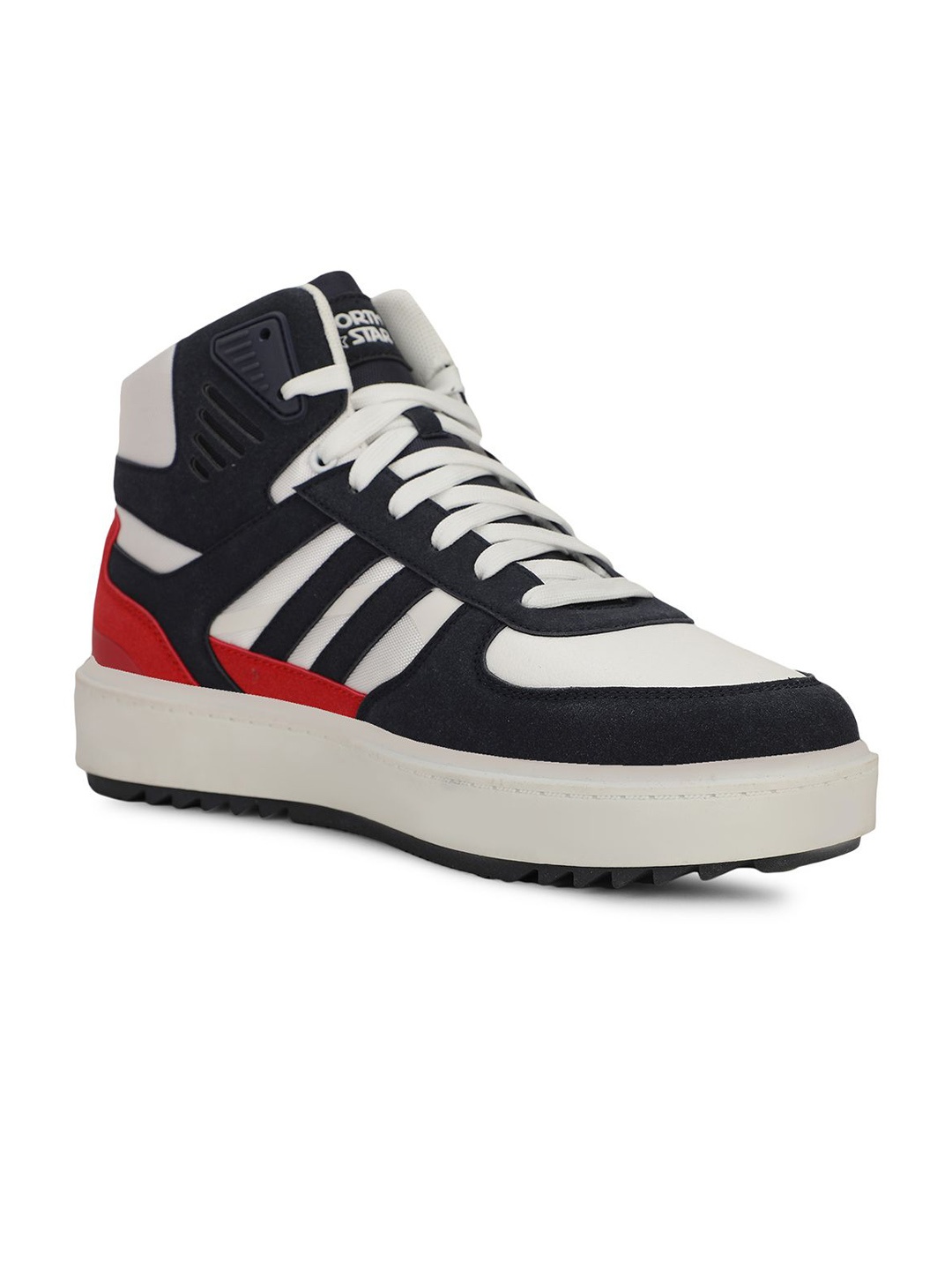 

North Star Men Mid-Top Lace-Ups Sneakers, Black