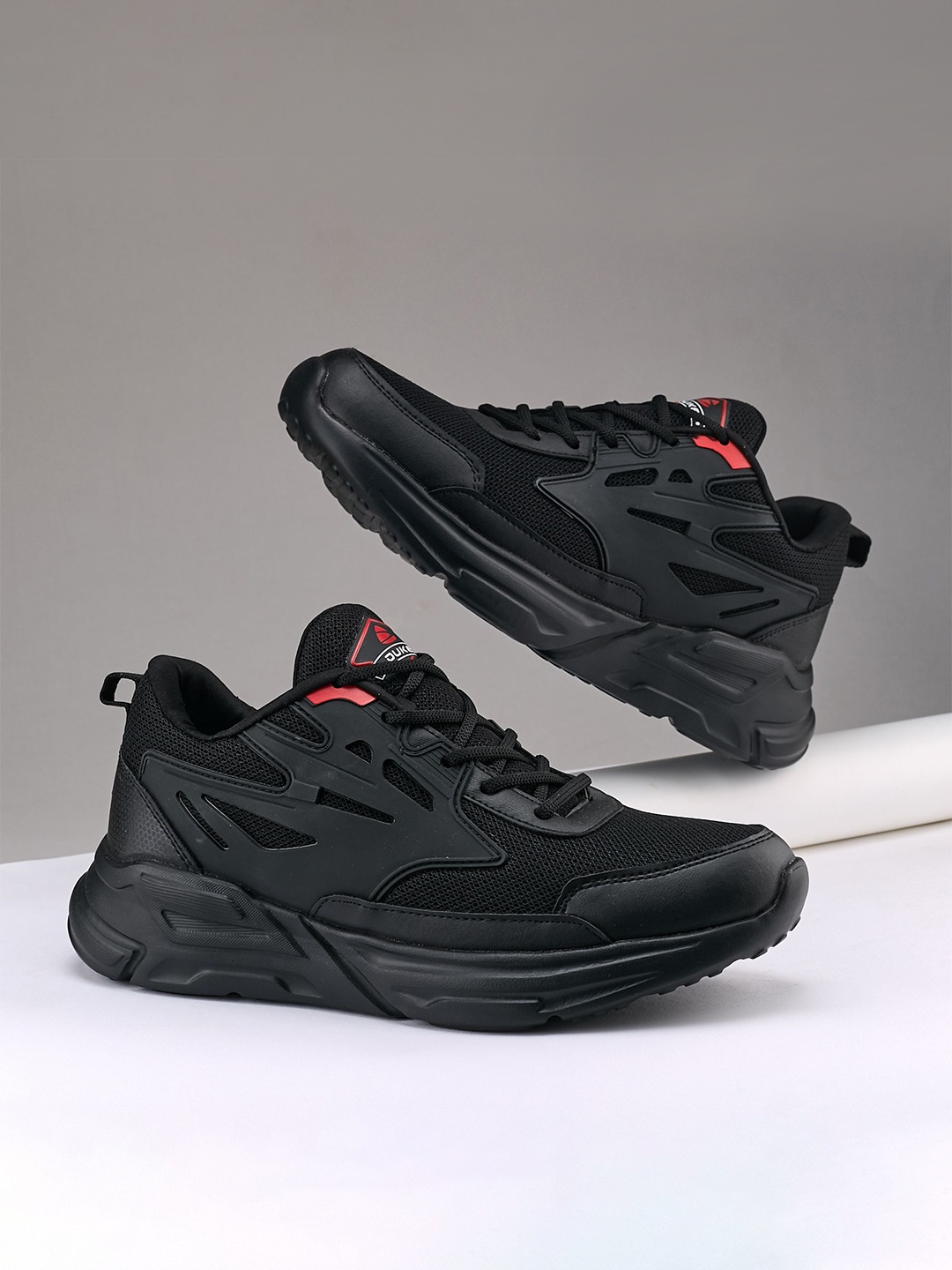 

Duke Men Mesh Running Shoes, Black