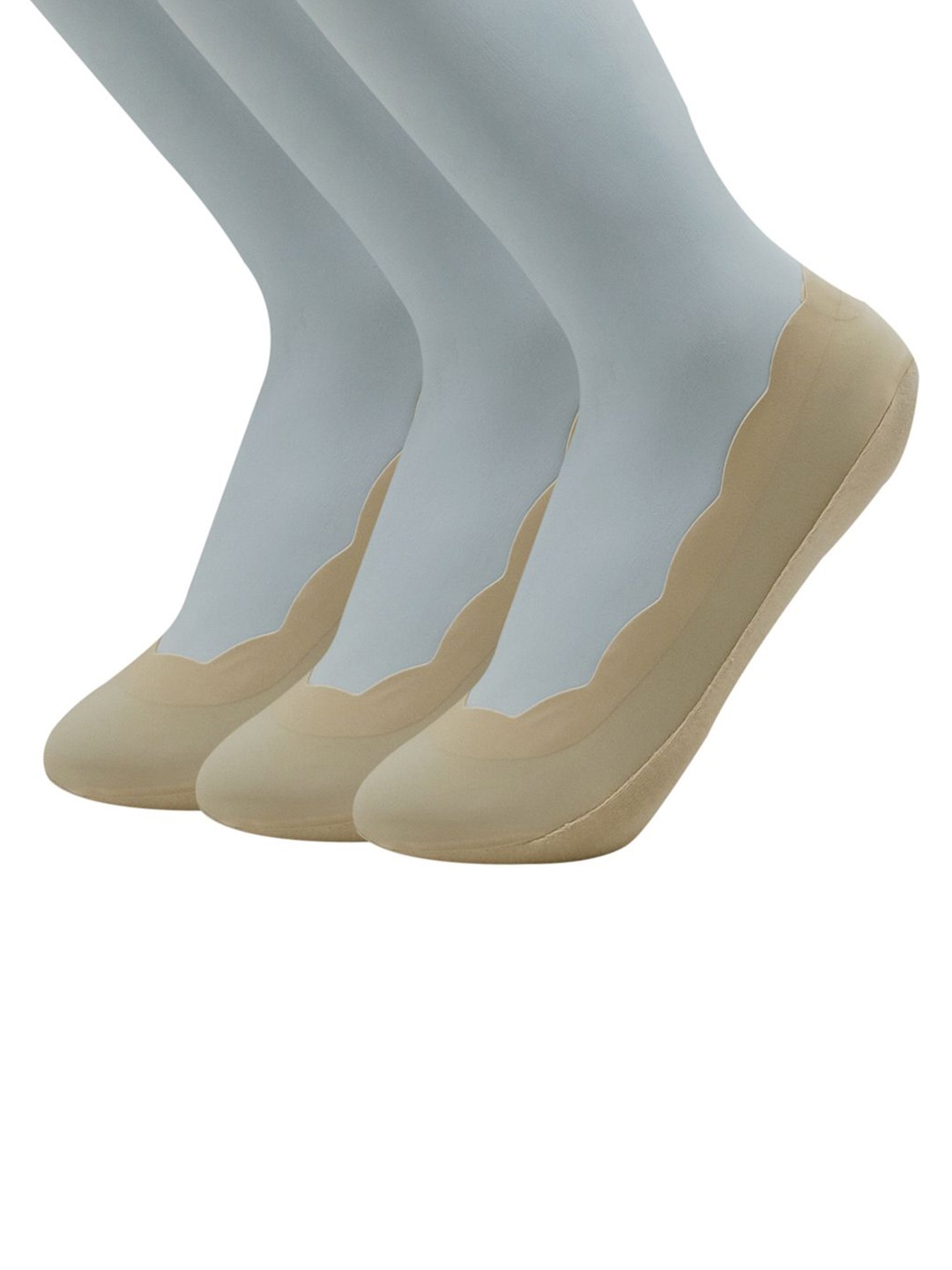 

Van Heusen Women Pack Of 3 Patterned Shoe Liner Socks, Cream