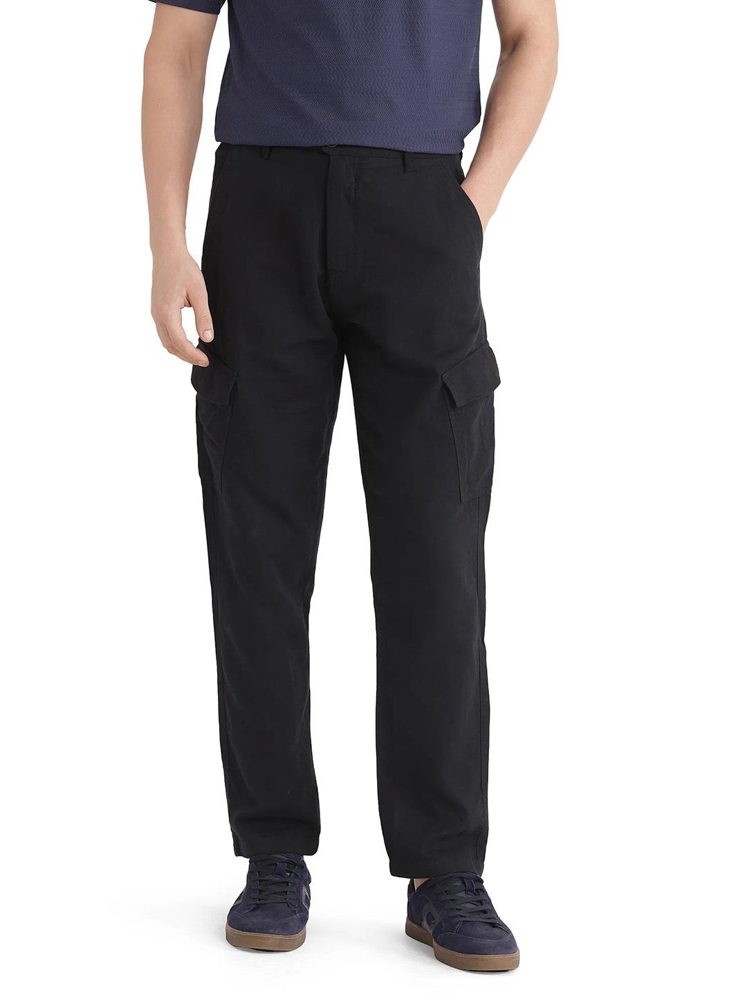 

RARE RABBIT Men Tailored Trousers, Black