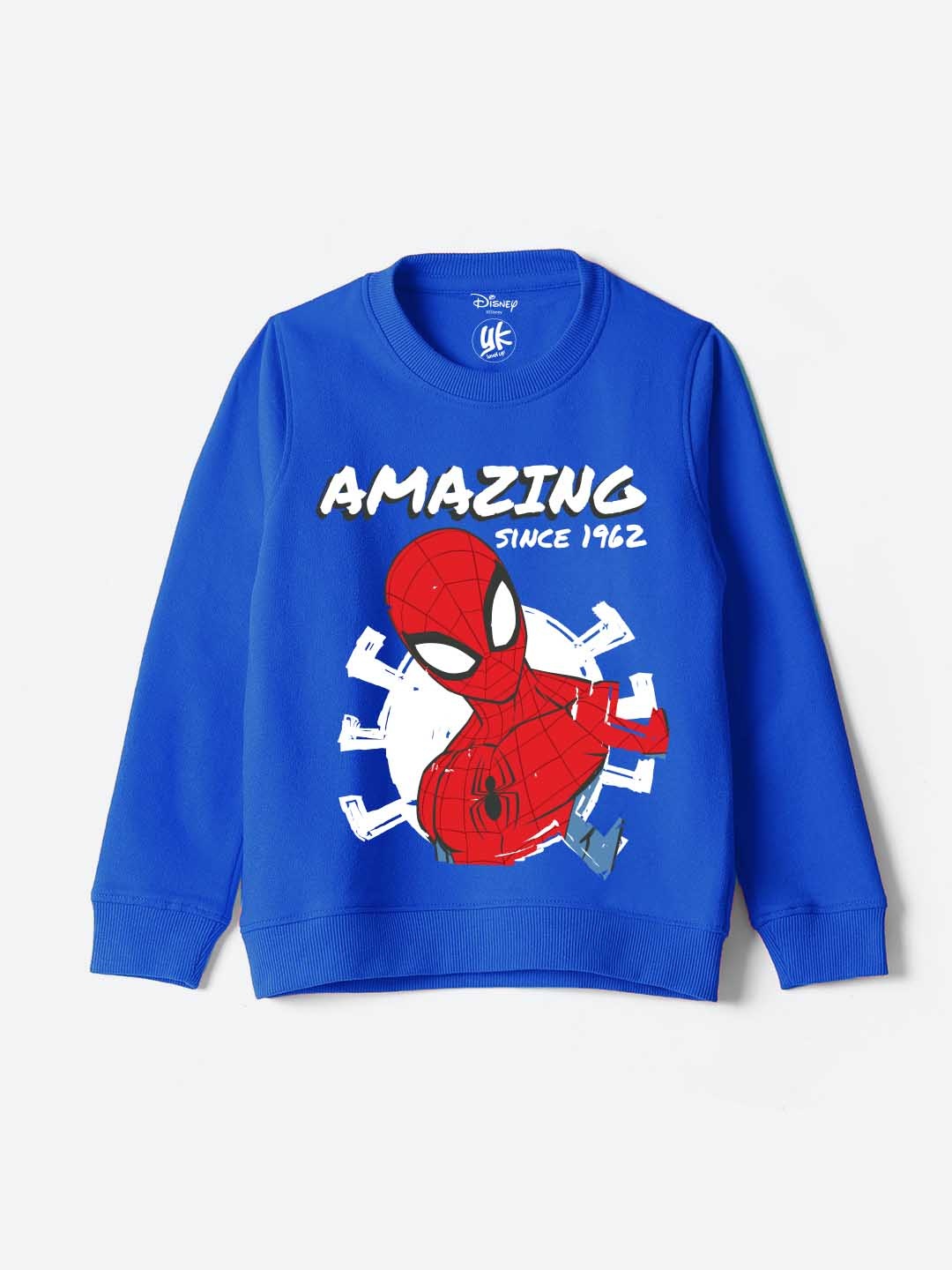 

YK Marvel Boys Spider-man Character Printed Sweatshirt, Blue