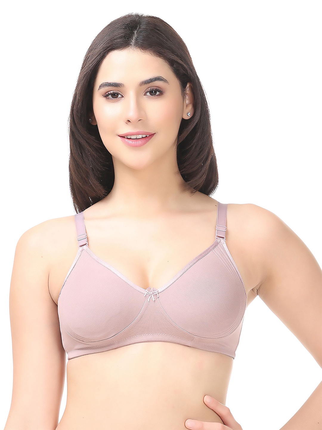 

Vismay Women All Day Comfort Full Coverage Underwired Non Padded T-shirt Bra, Lavender