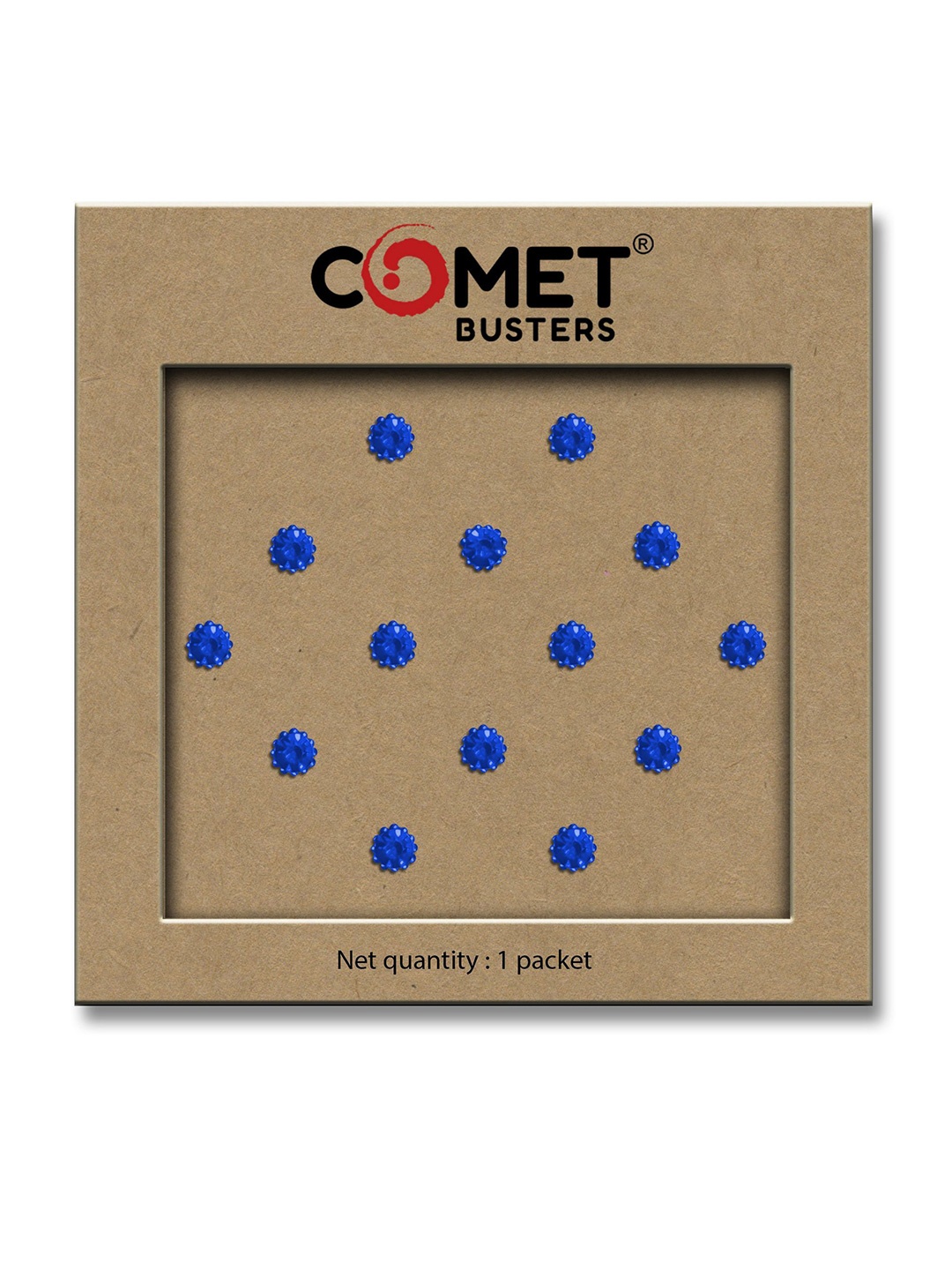 

Comet Busters Beautiful Traditional Designer Bindi - Blue