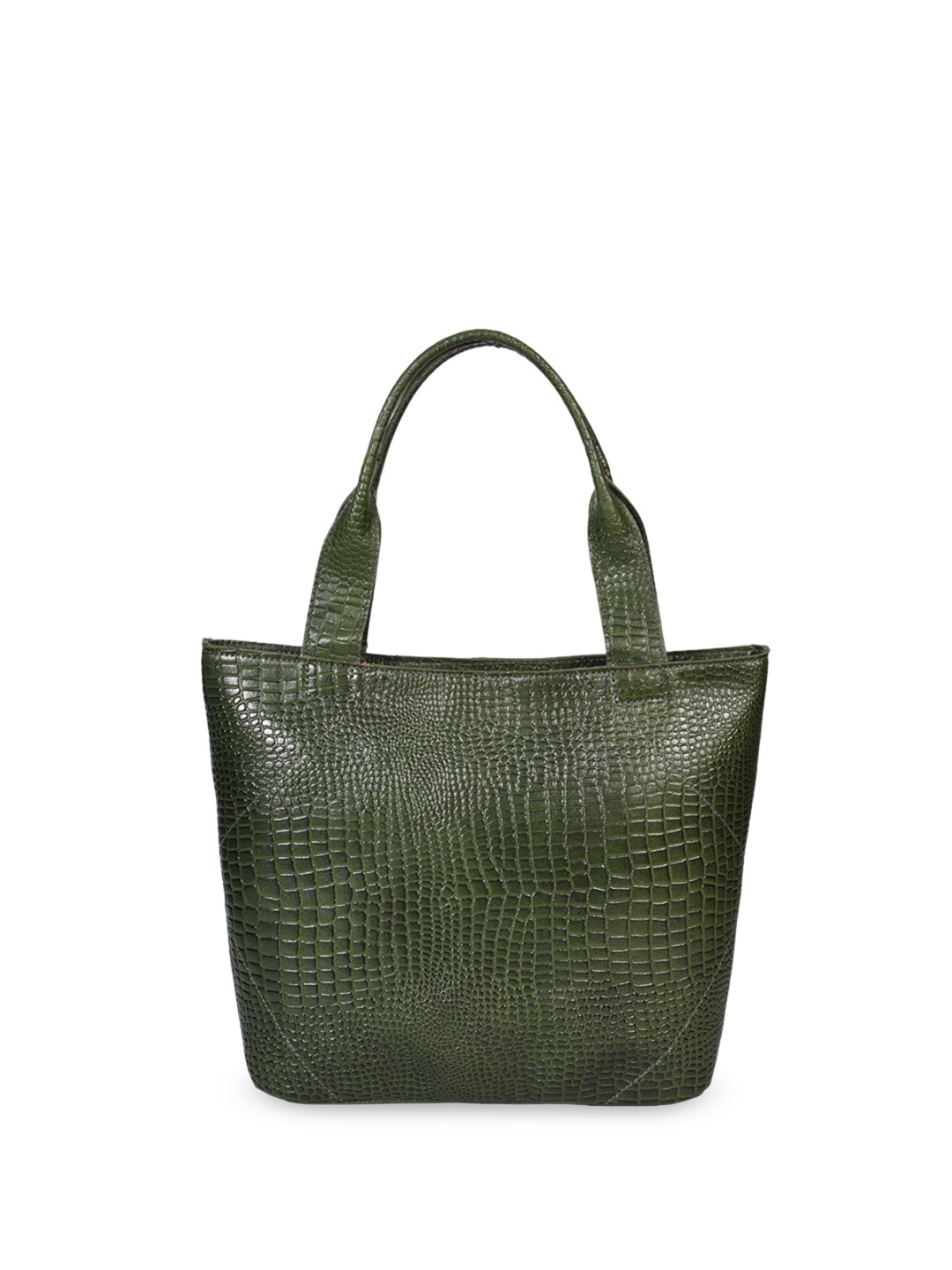 

Celtic Leather Shopper Tote Bag, Green