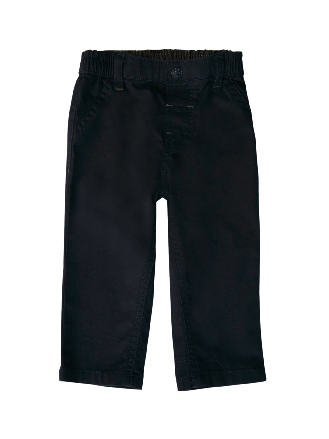 

GJ baby Boys Cotton Mid-Rise Comfort Chinos Trousers, Black
