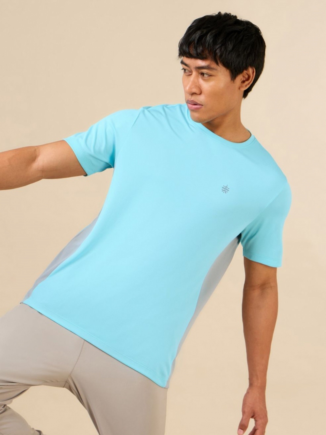 

CULT Men Blue Optimal Strength Training T-shirt, Turquoise blue