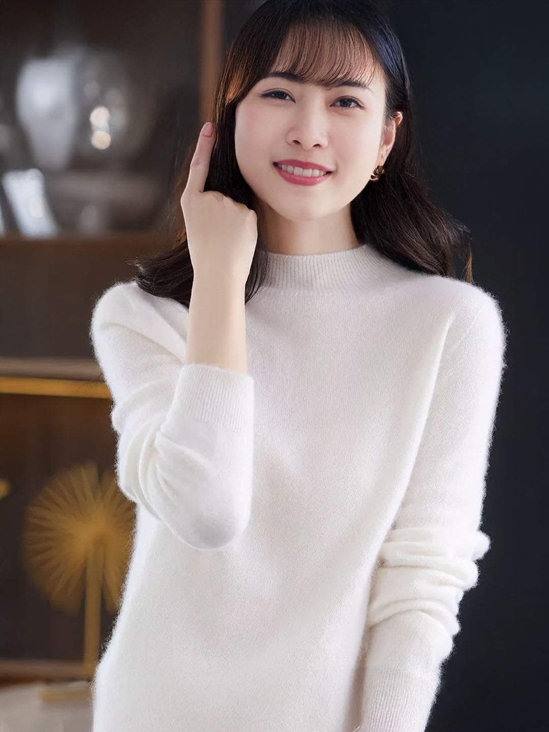 

StyleCast Women Ribbed Sweaters, White
