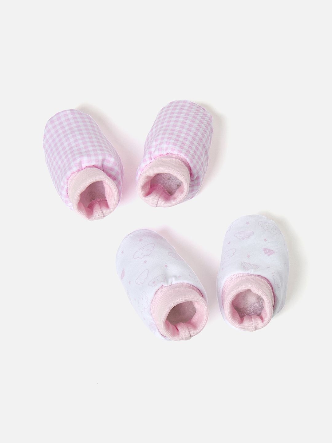 

Juniors by Babyshop Girls Cotton Booties, Pink