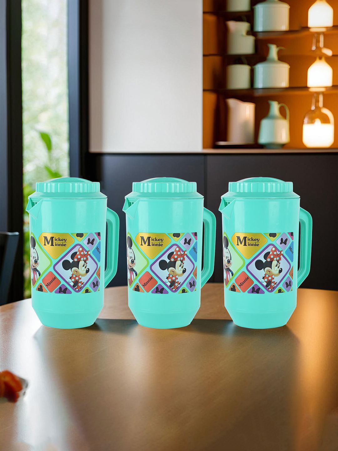 

Kuber Industries Green 3 Pieces Water Jugs