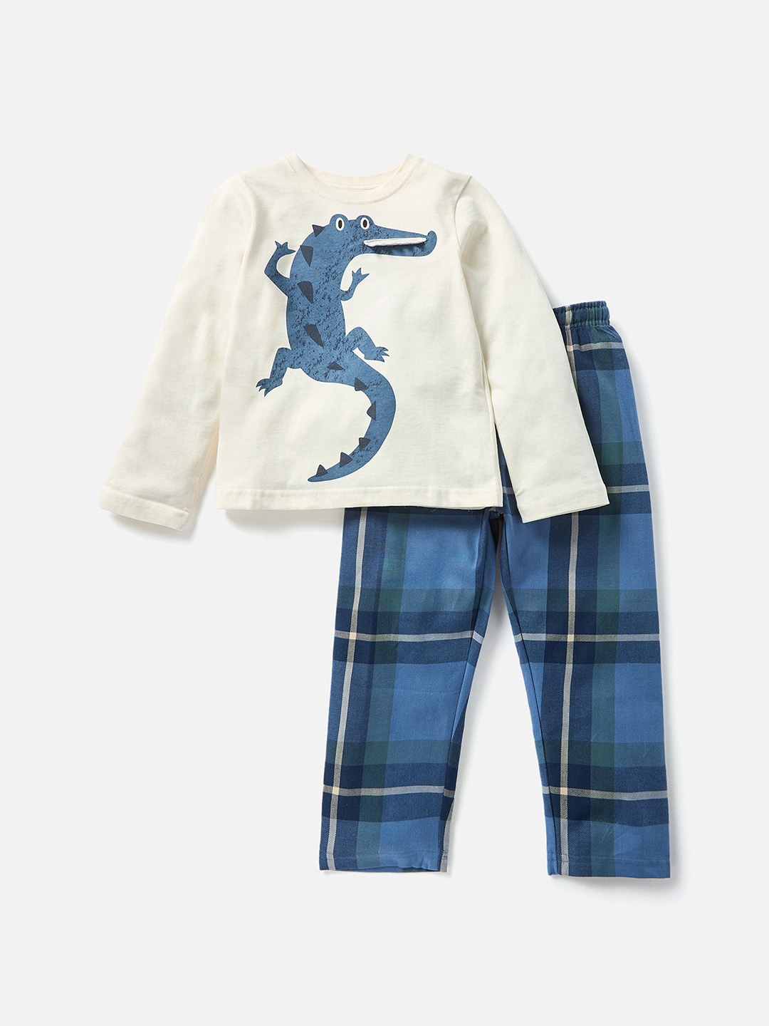 

Juniors by Babyshop Boys Printed Pyjamas, White