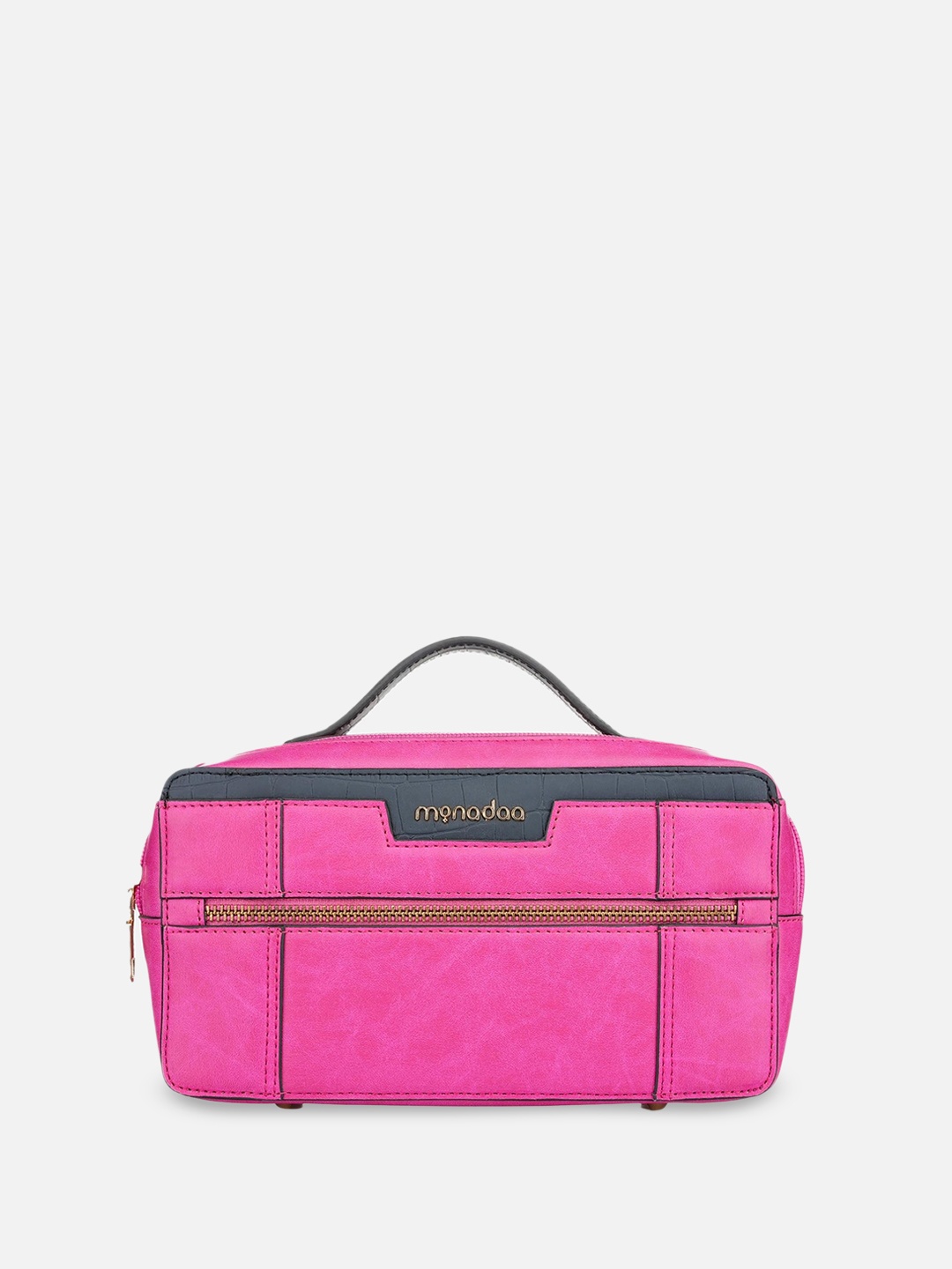 

Monadaa Oversized Structured Handheld Bag, Pink