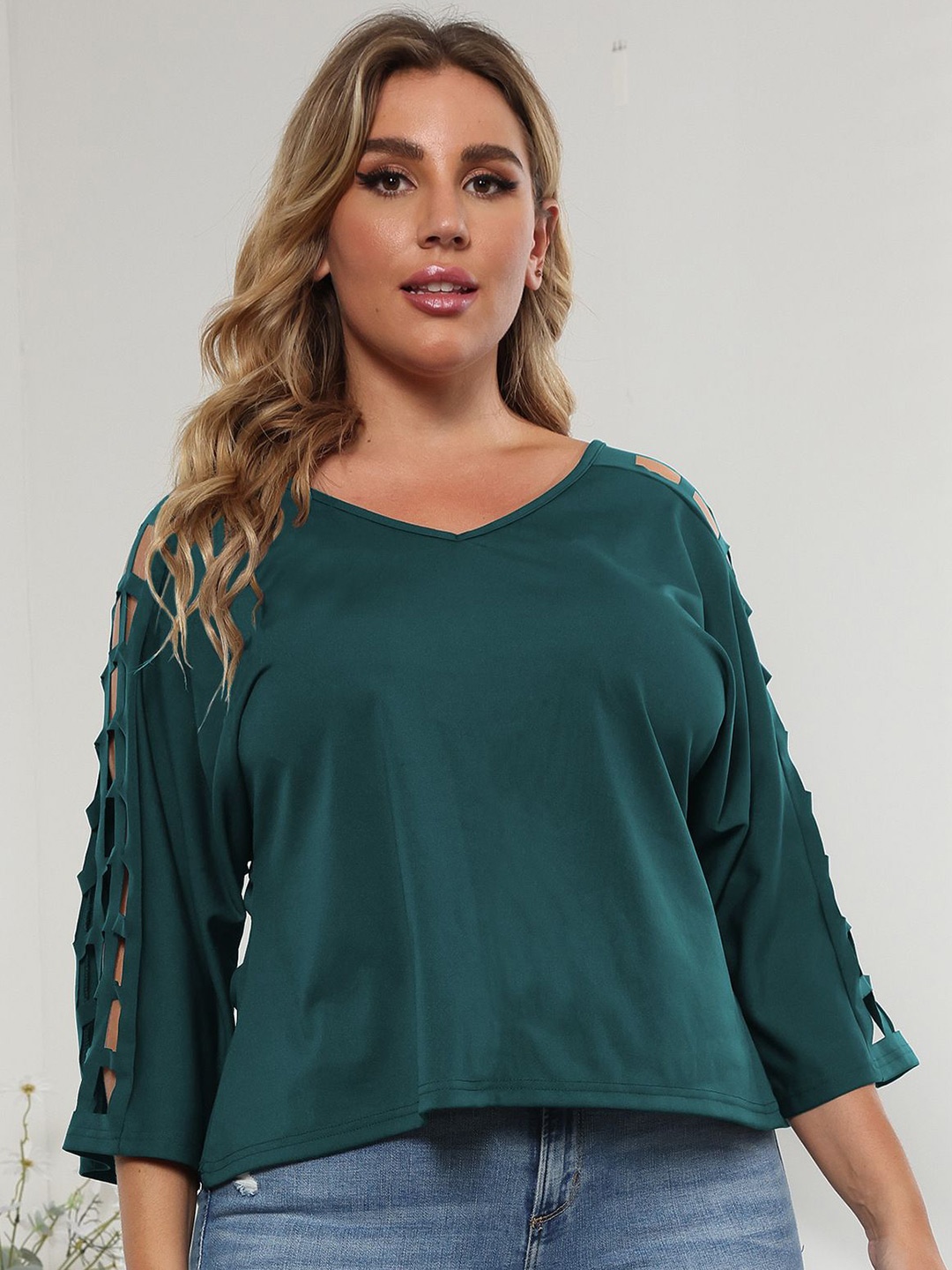 

StyleCast Curve Top, Green