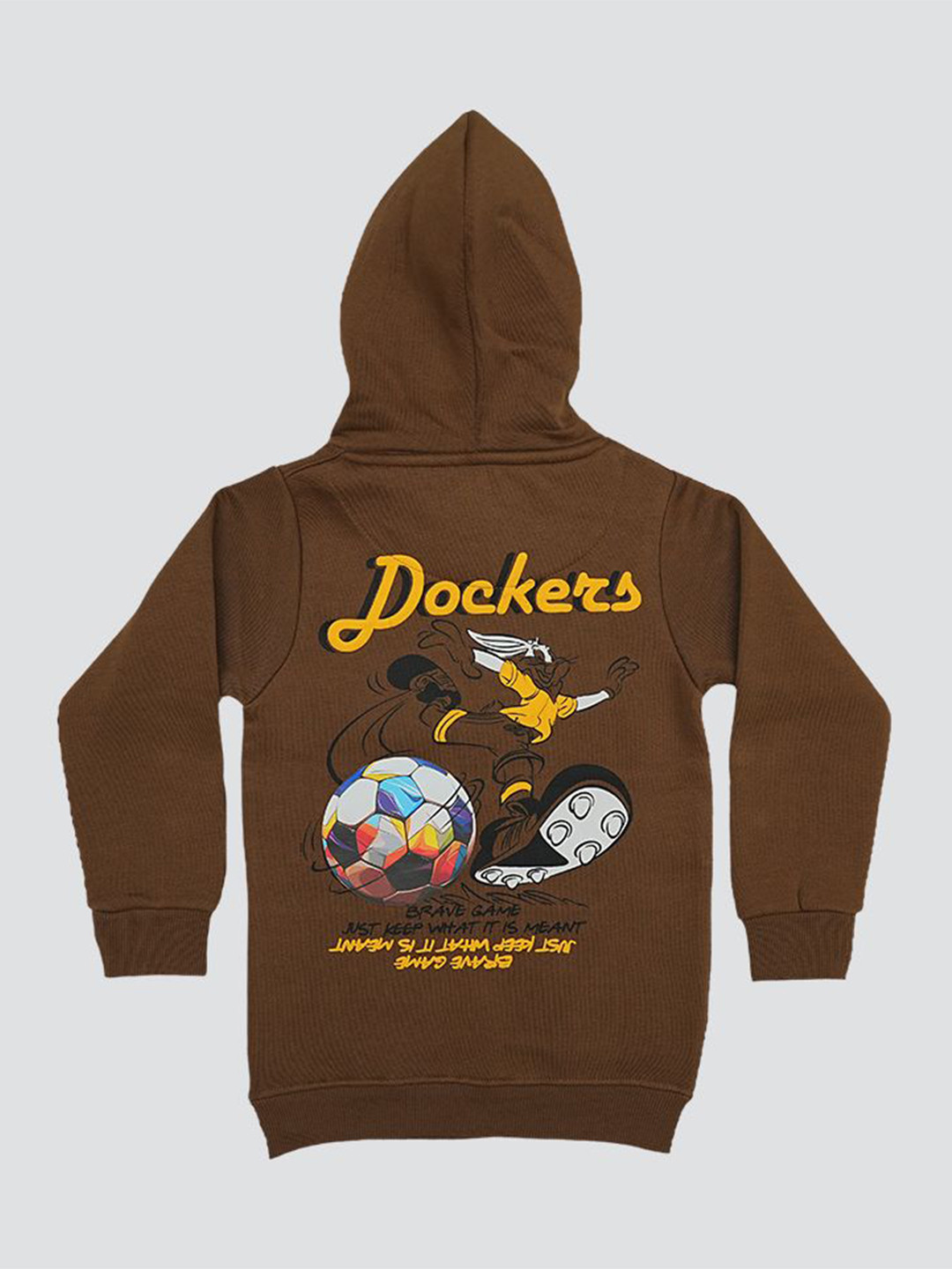

TWIX Boys Printed Hooded Sweatshirt, Khaki