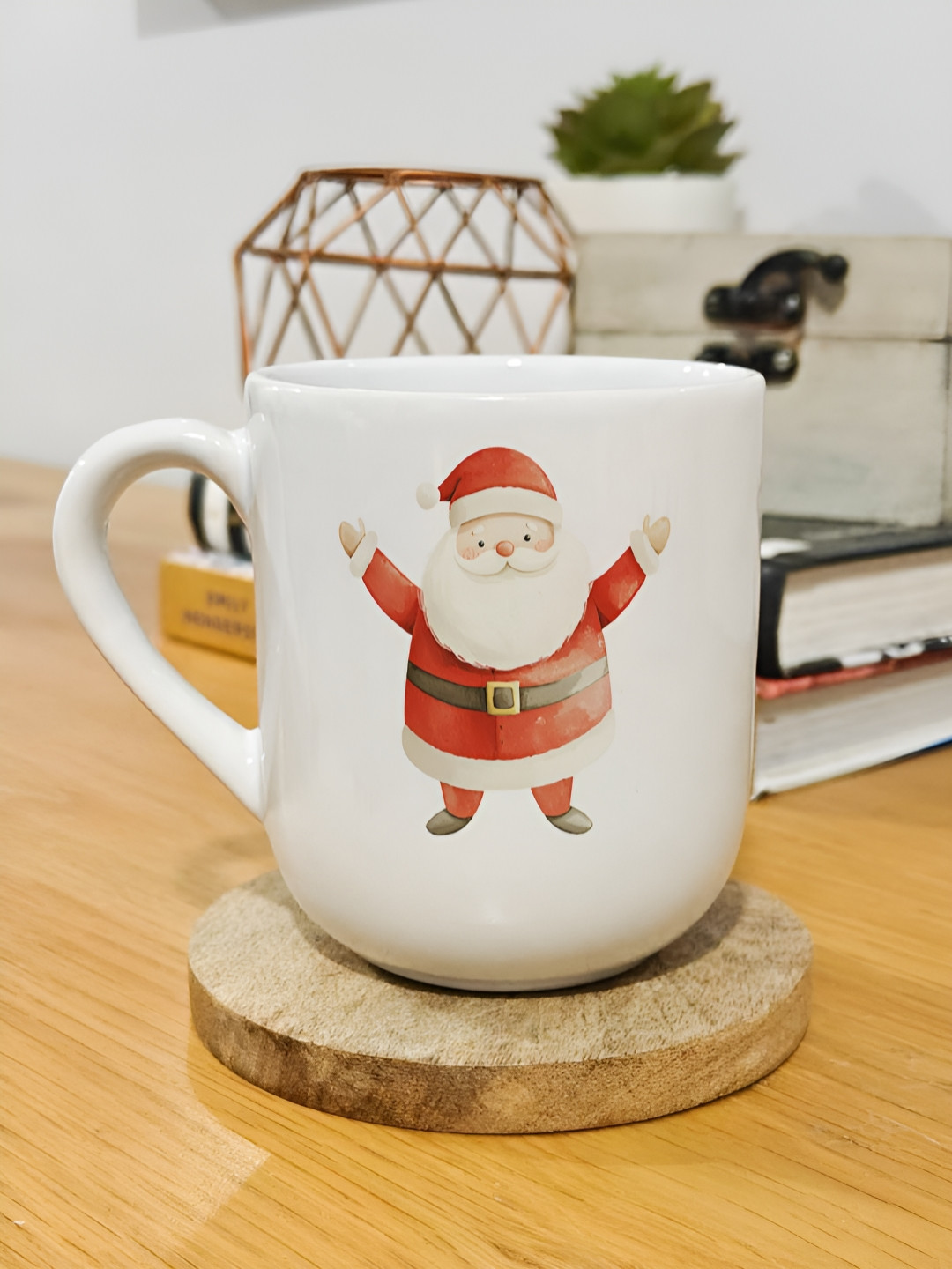 

One Posh Home White & Red Printed Ceramic Mug 250ml