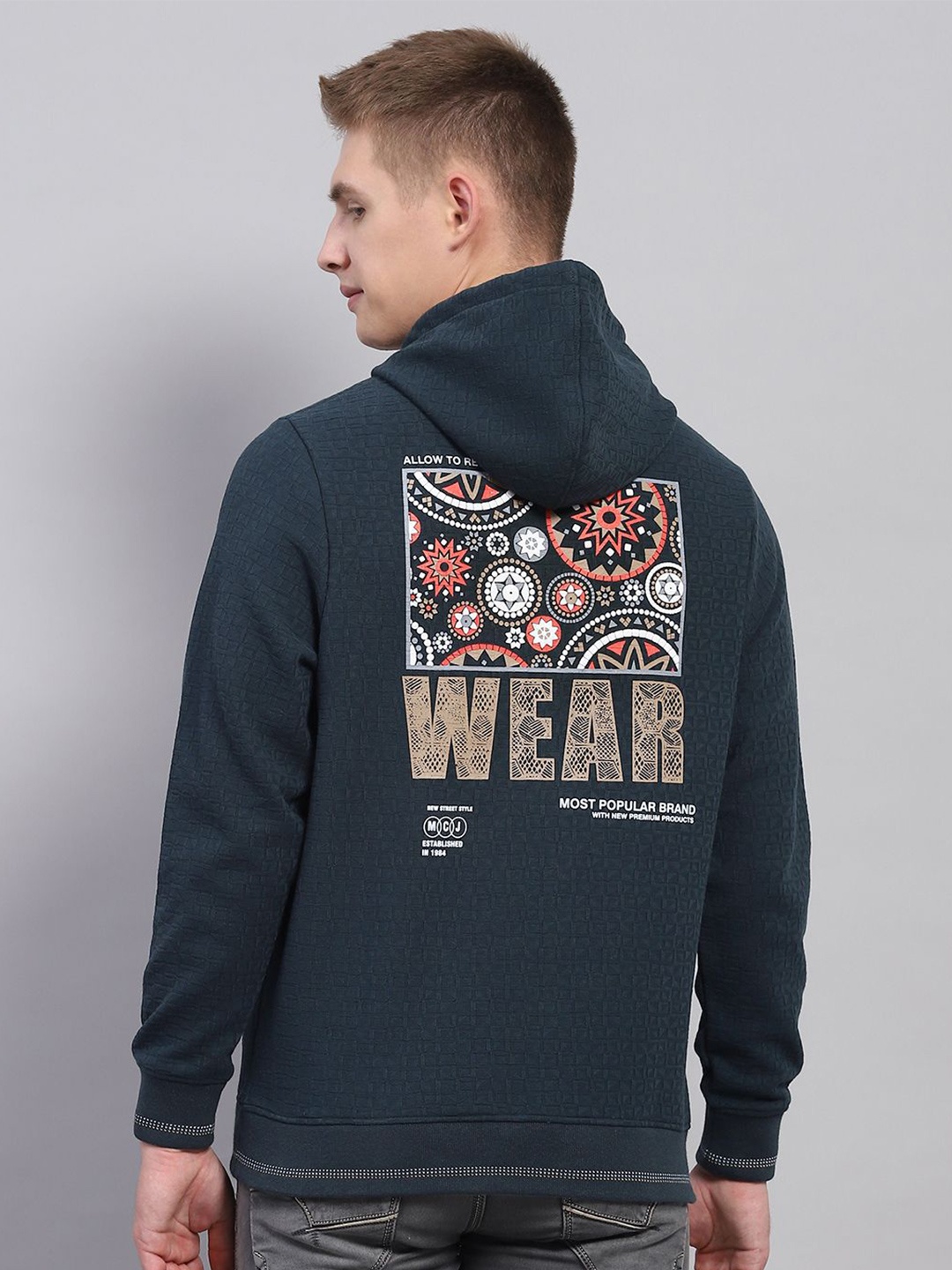 

Monte Carlo Men Printed Hooded Pullover Sweatshirt, Green
