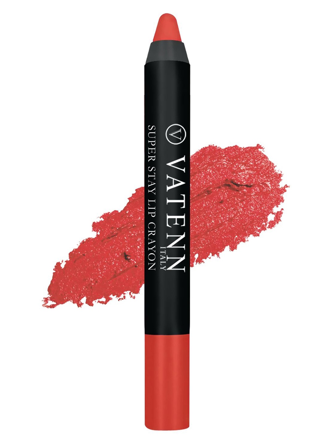 

VATENN ITALY Super Stay Lip Crayon Lipstick For Hydration -2.8g - Love Bite - 414, Orange