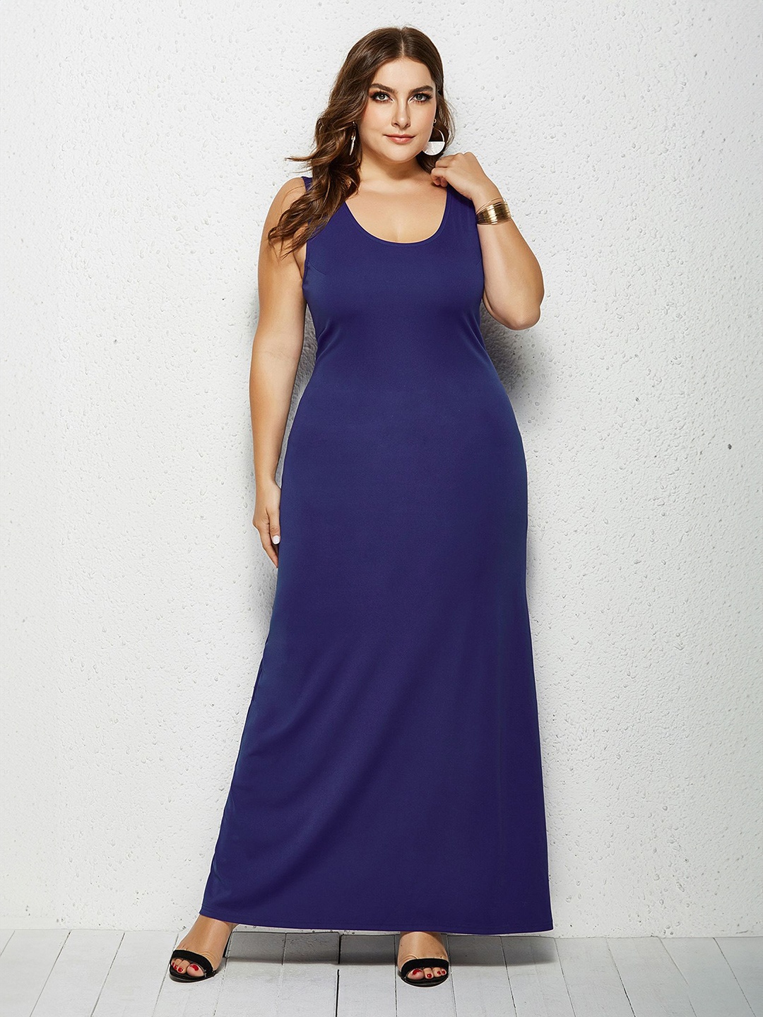 

StyleCast Curve Women A-Line Maxi Dress, Blue