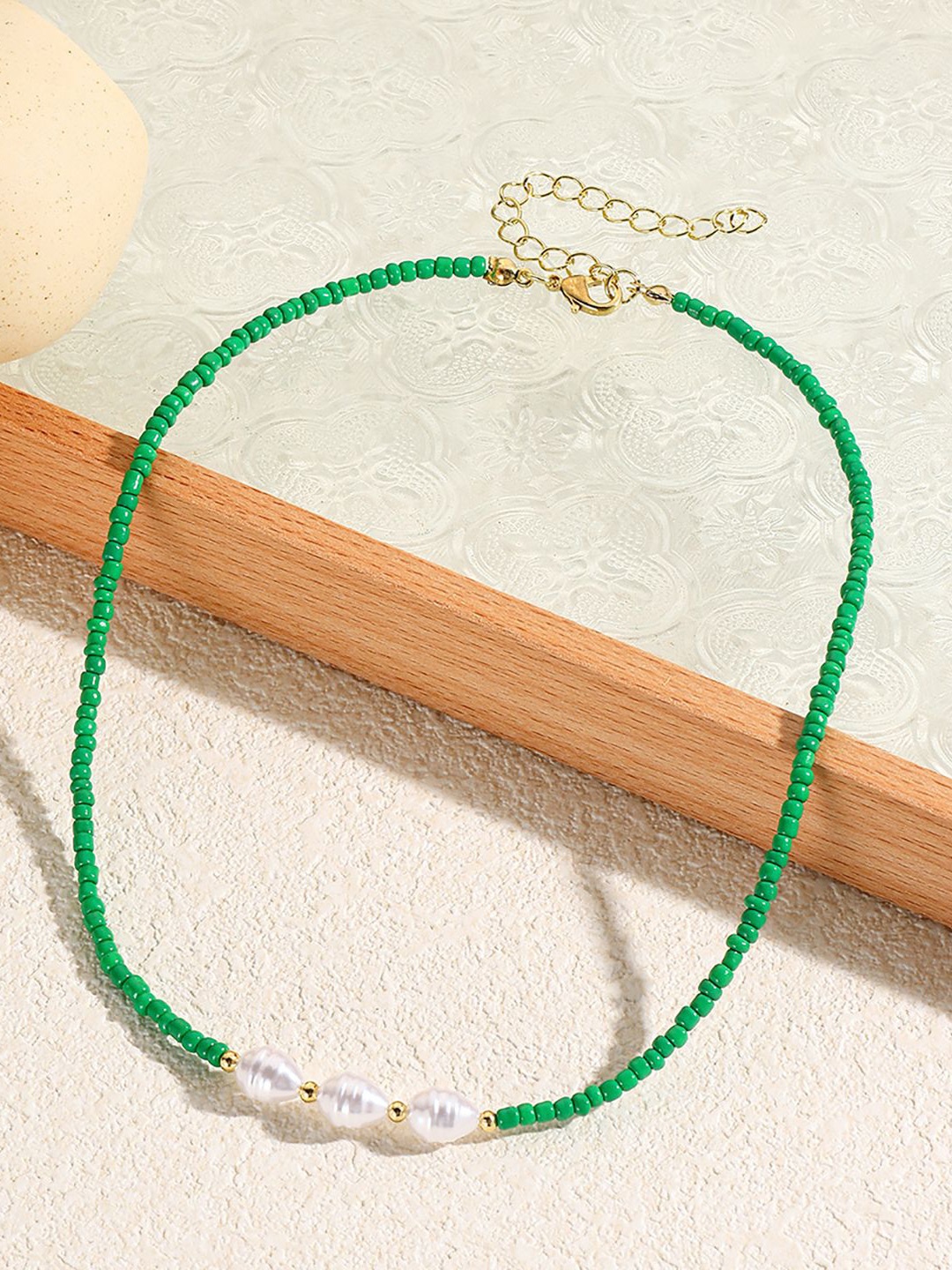 

StyleCast x Revolte Gold-Plated Beaded Enamelled Chain
