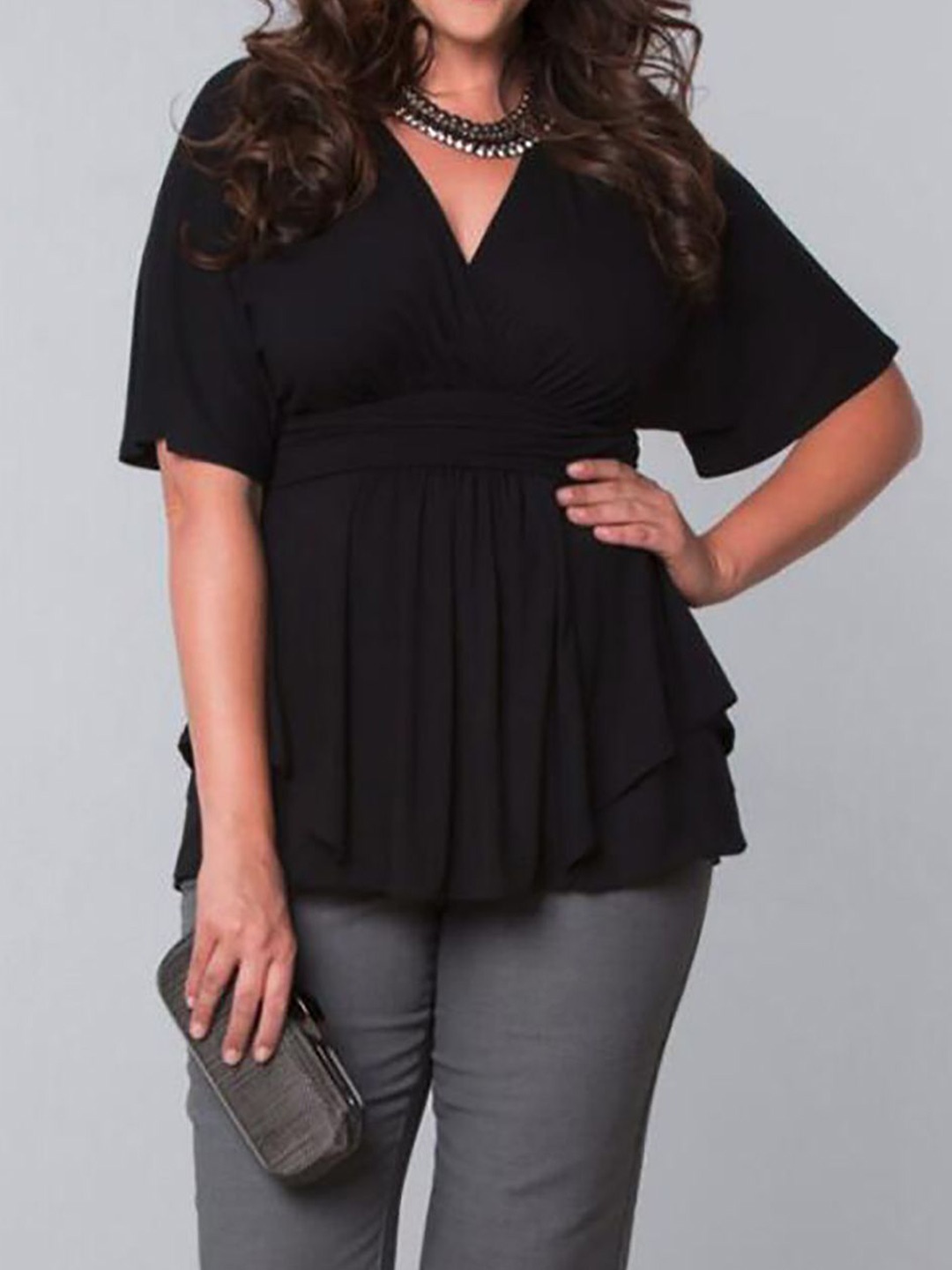 

StyleCast Curve Top, Black