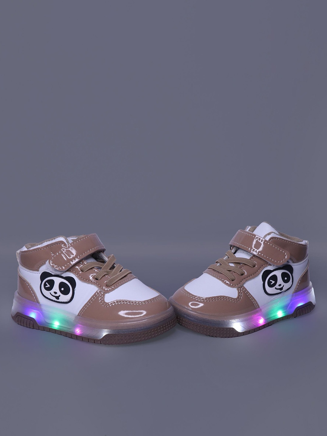

NEW STEPS Unisex Kids PU Sneakers, Brown