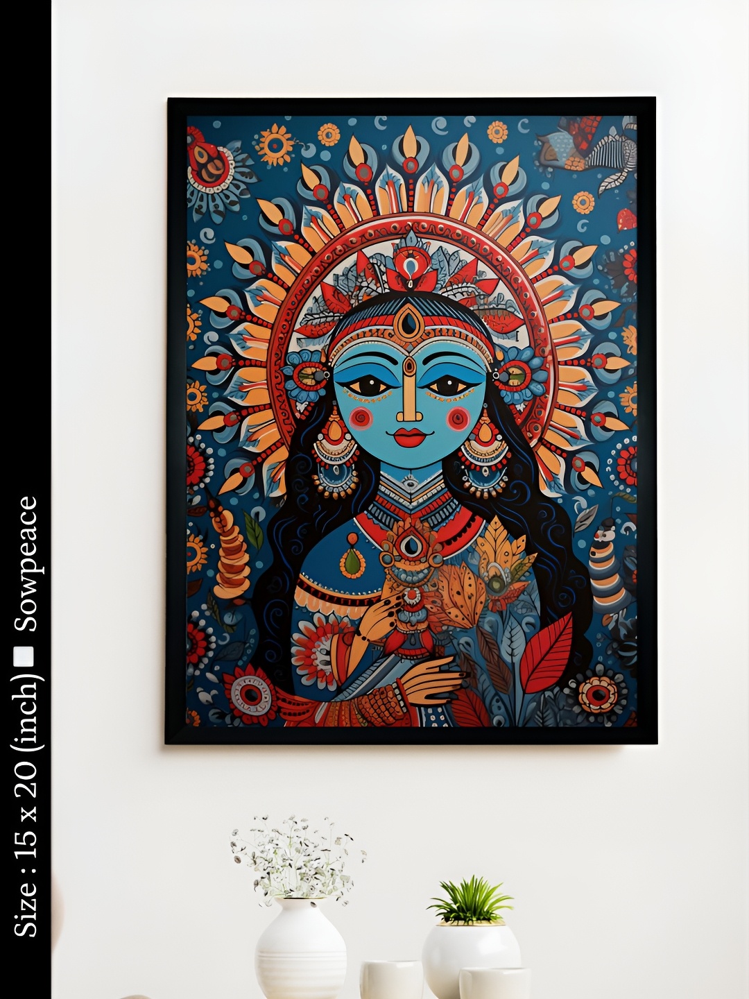 

SOWPEACE Blue & Red 1 Piece Canvas Religious Wall Photographs