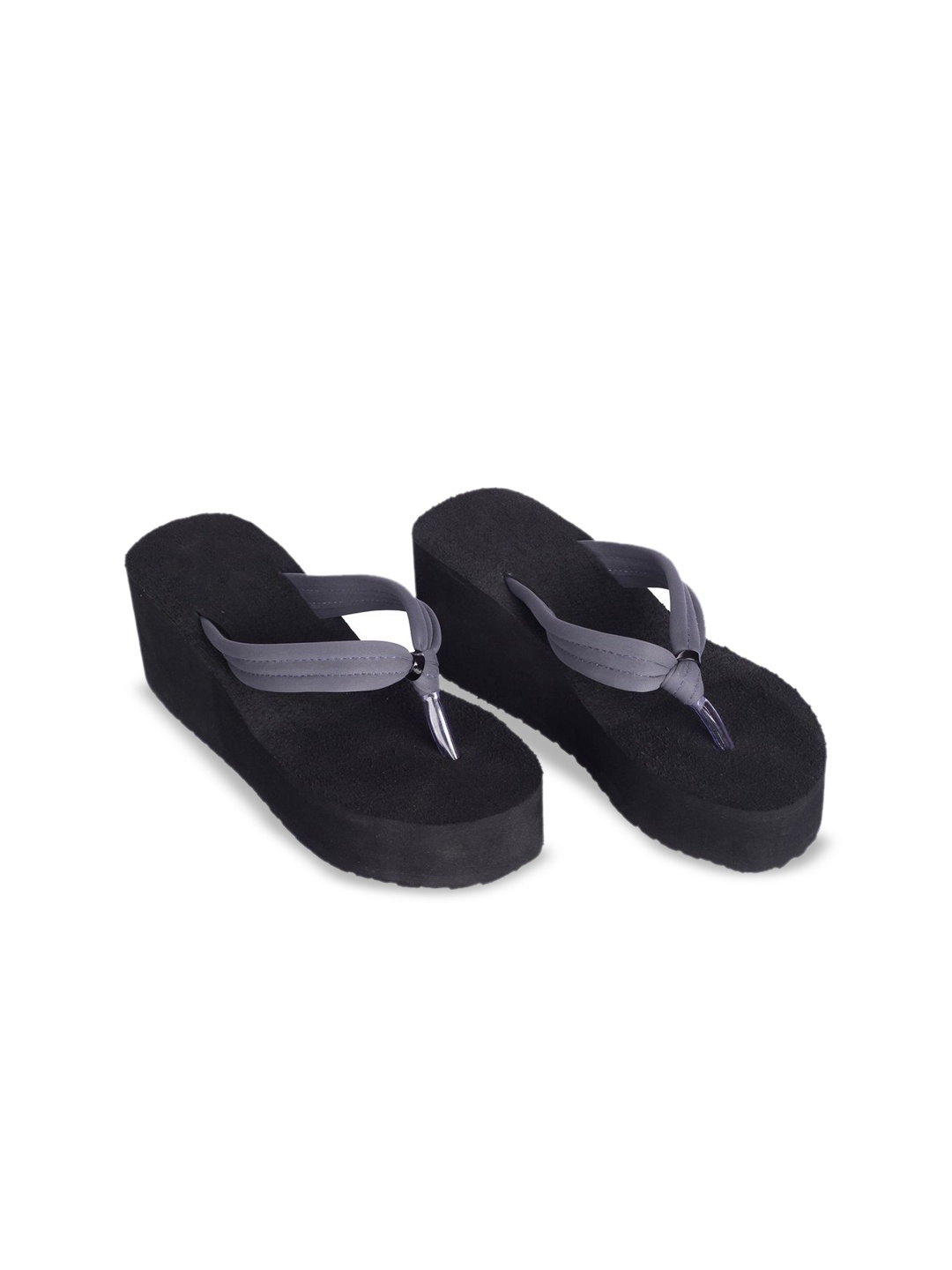 

ROSVI High-Top Platform Sandals, Grey melange