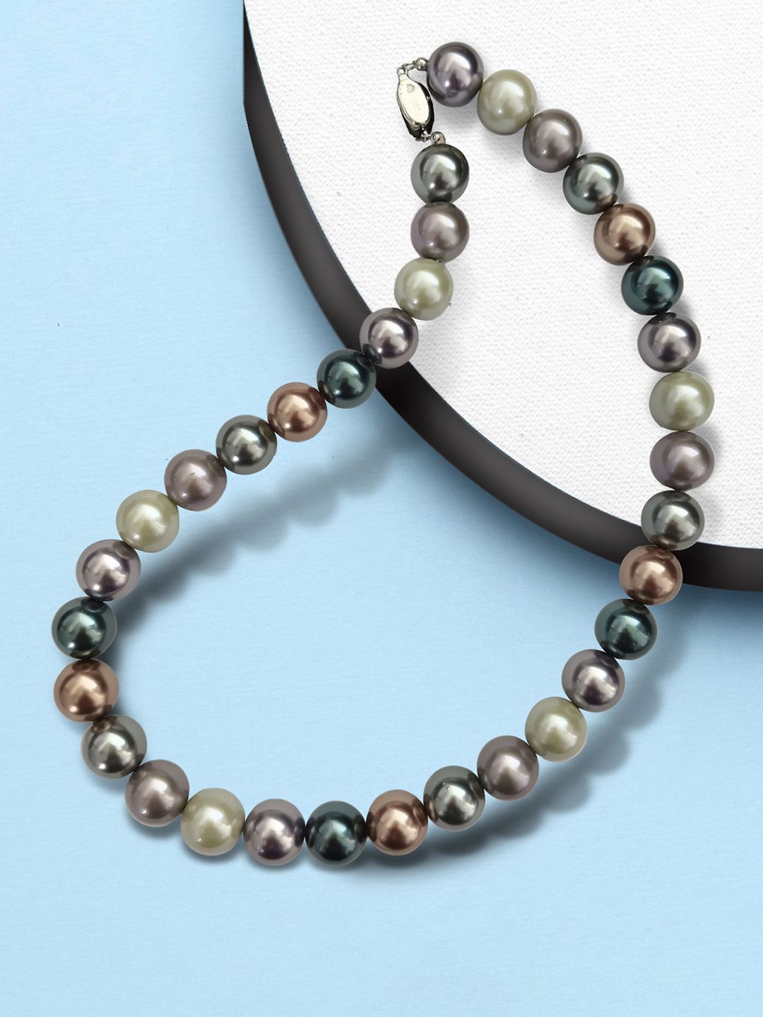 

Peora Silver-Plated Pearls Beaded Necklace